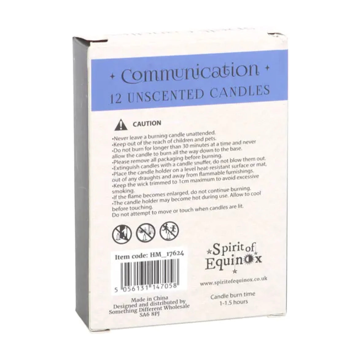 Månesøster Krystaller - Blå ☾ Communication SPELL CANDLES ☾ For Kommunikation