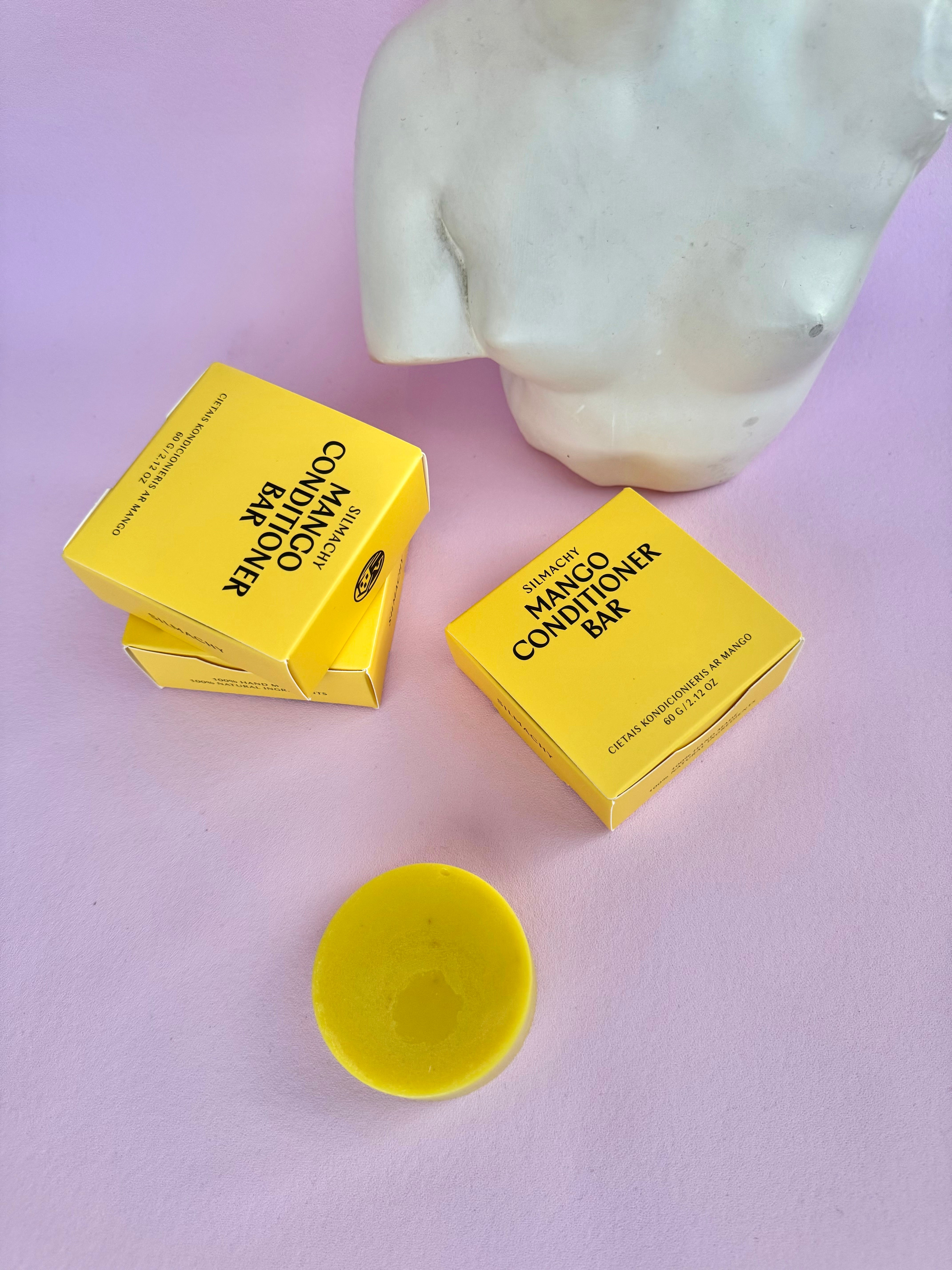 Månesøster Krystaller Nærende Mango Balsam Bar med mango ekstrakt Fra SILMACHY - Skæg Shampoo / Pleje
