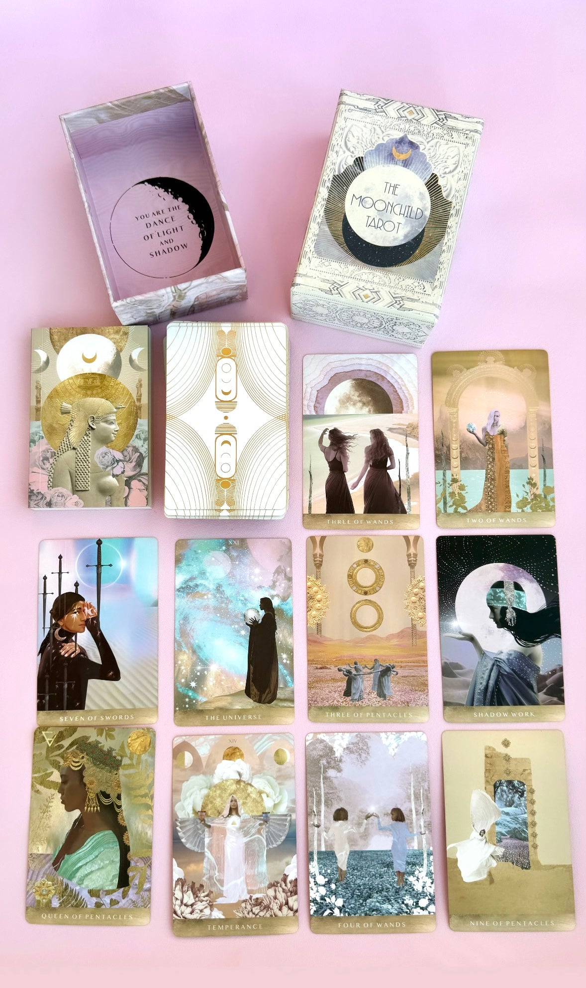 Månesøster Krystaller - MOONCHILD TAROT - Kærligt illustreret af kunstneren Danielle Noel