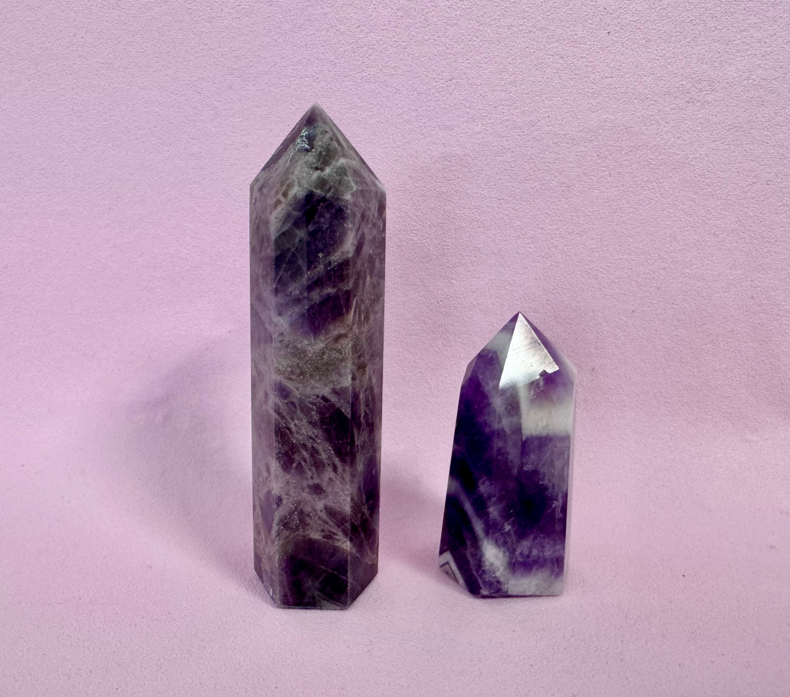 Drømme Ametyst Tårn ☾ RO, HEALING & SELVKÆRLIGHED ☾ Nr. 1-2