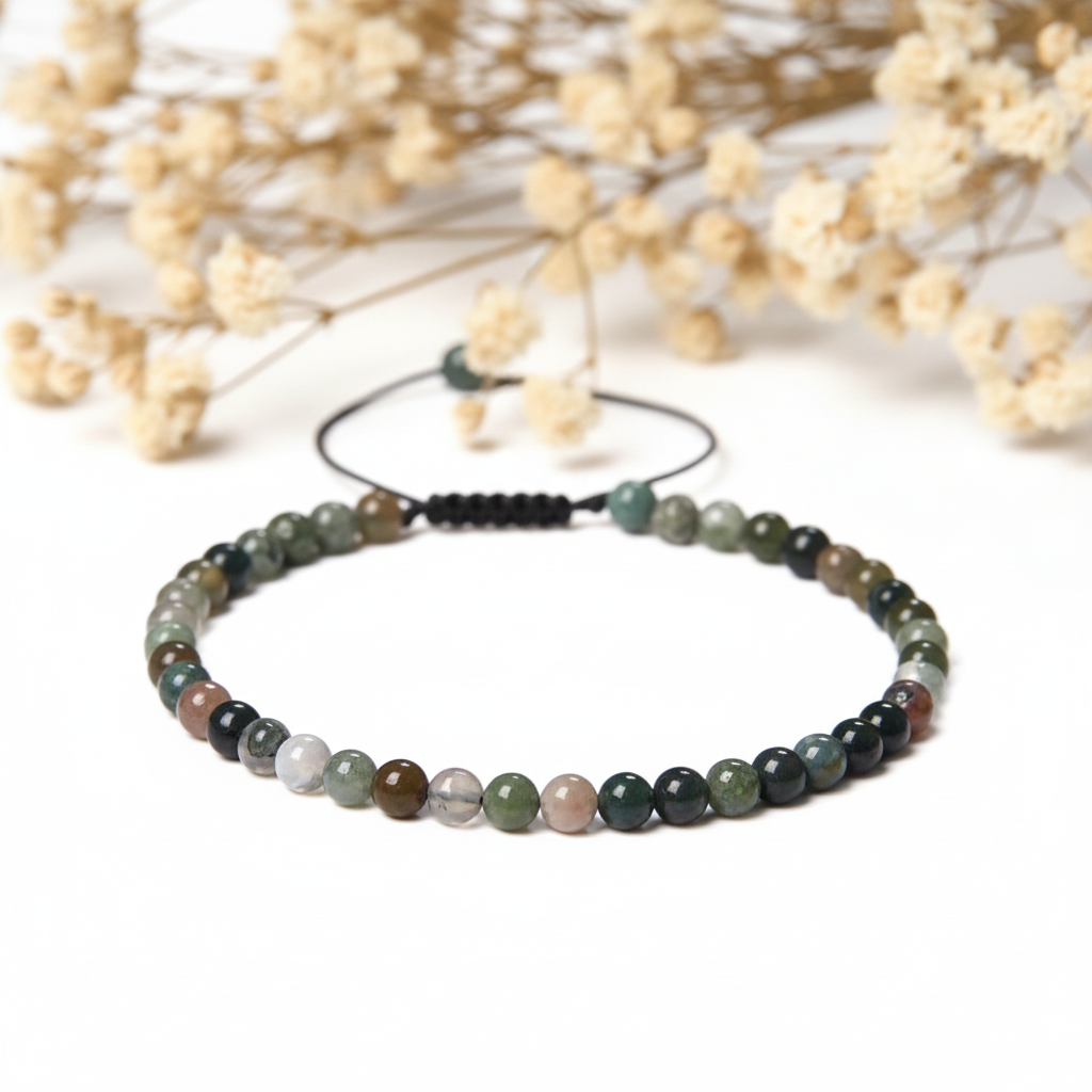 Indisk Agat justerbar Armbånd