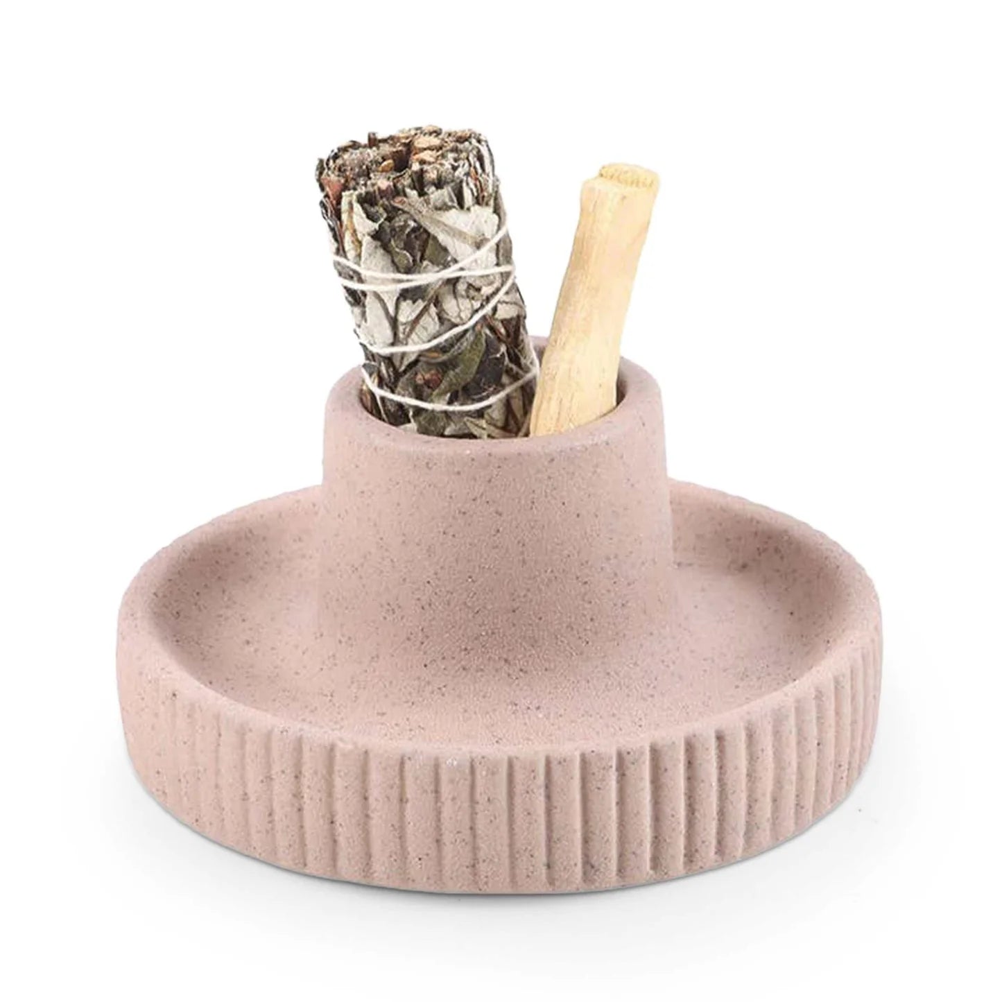 Keramisk Smudge Bowl – Minimalistisk & Varmebestandig – 14 cm - beige