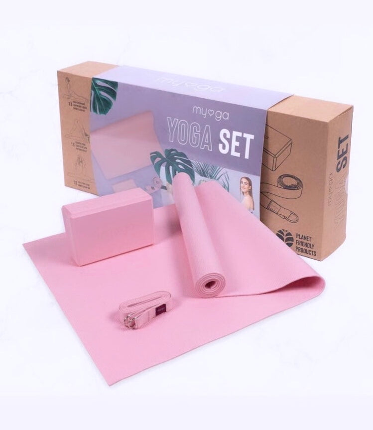 Månesøster Krystaller Yoga Starter Kit - Pink
