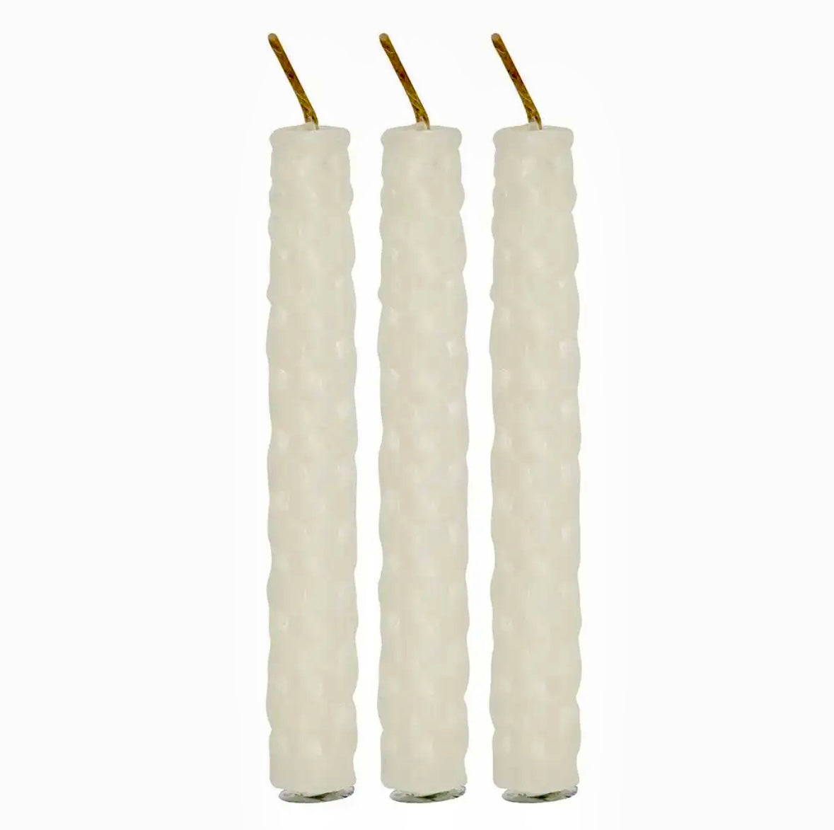Månesøster Krystaller Sæt med 6 hvide ☾ Bivoks magic SPELL CANDLES ☾