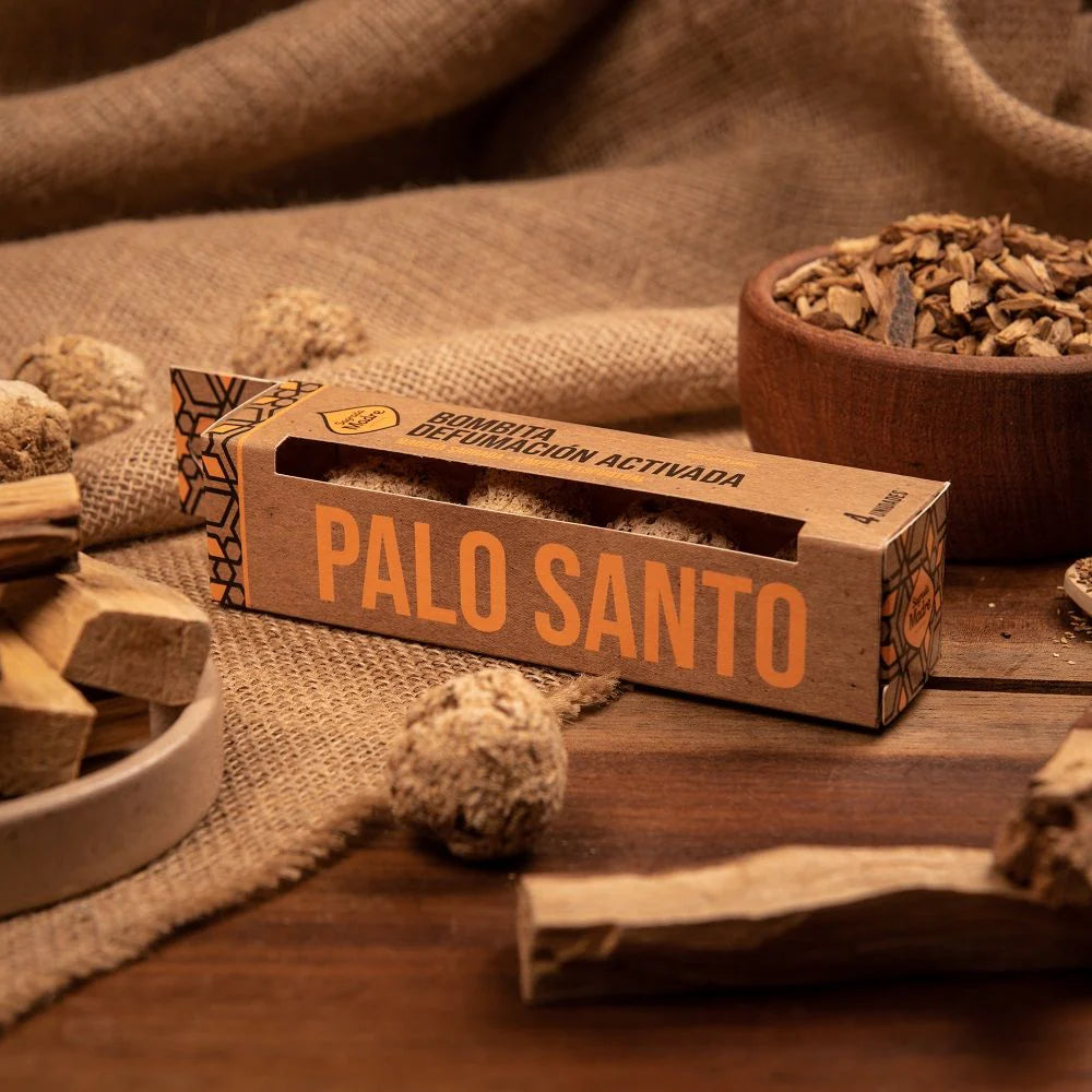 Palo Santo bombita Røgelse - boks med 4 Palo Santo kugler