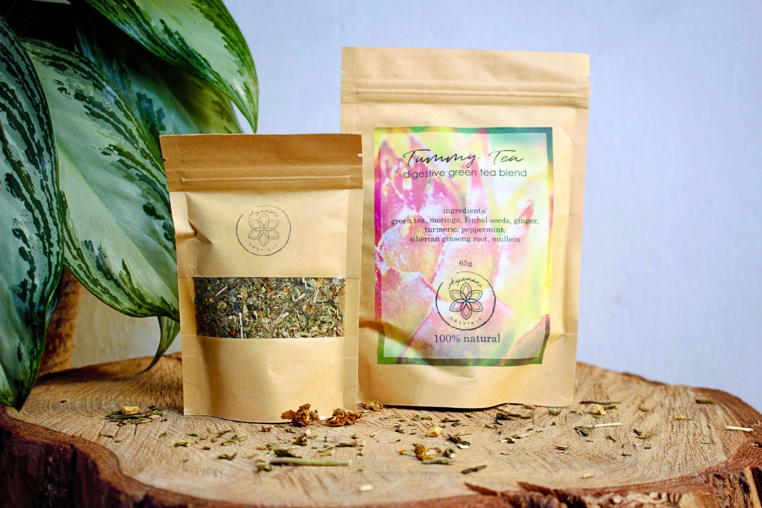 TUMMY TEA | DIGESTIVE HERBAL BLEND ☽ Fordøjelses urtete Fra Ayamani Naturals ☽ 100, 65 eller 30 gram
