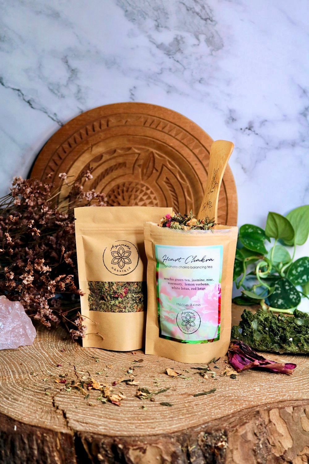 HEART CHAKRA TEA ☽ Hjerte Chakra Te Fra Ayamani Naturals ☽ 85 gram