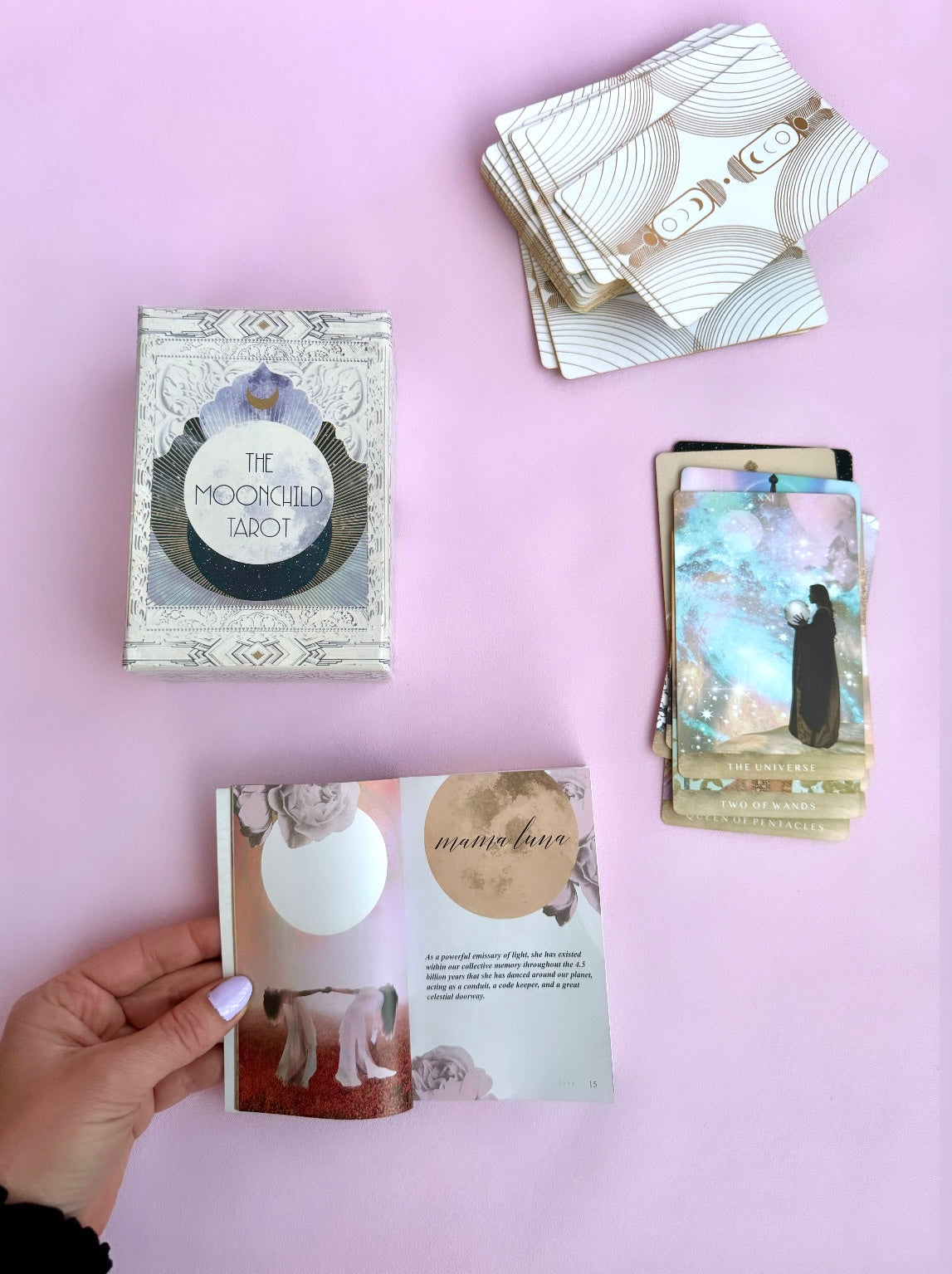 Månesøster Krystaller - MOONCHILD TAROT - Kærligt illustreret af kunstneren Danielle Noel