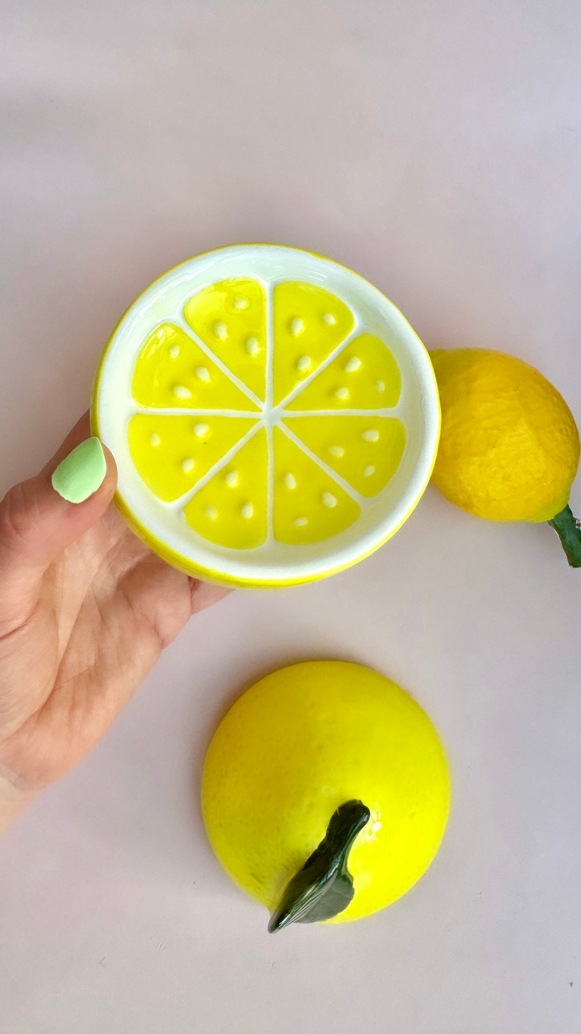 Månesøster Krystaller Voks-røgelses Brænder - Citron Til Aromaterapi