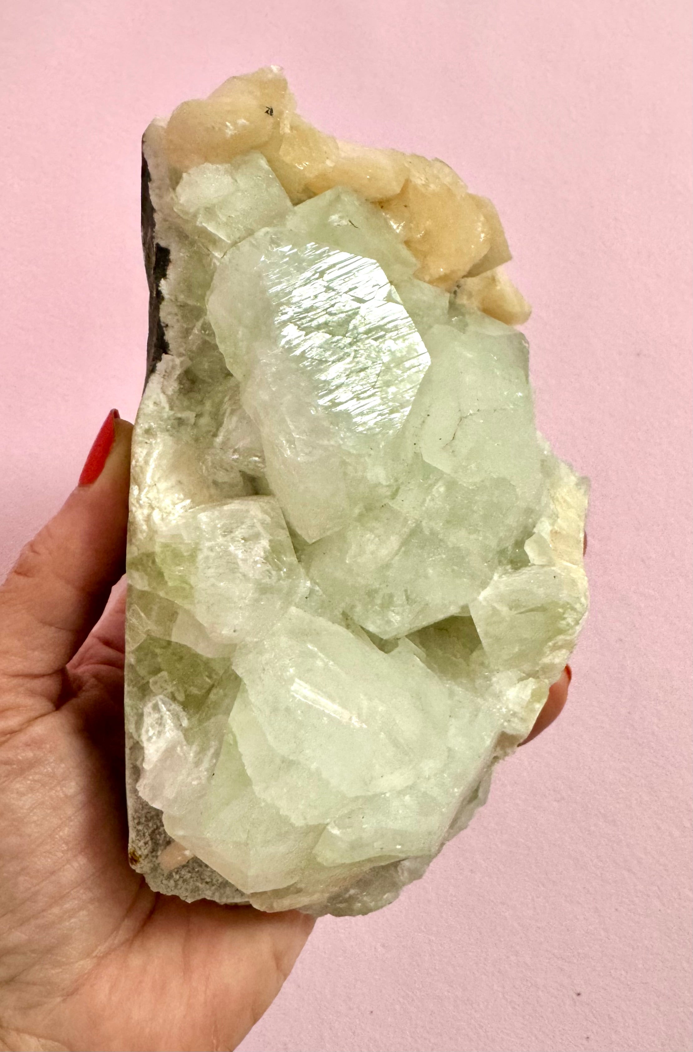 Apophyllit klynge – Zeolit ☾ nr. 333 - 1,1 kg