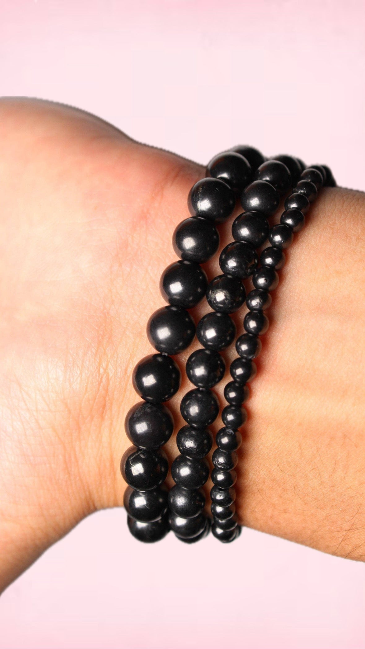 Sort Obsidian - Armbånd Til Mænd - 8 mm. - Beskyttelse mod negativ energi og frigørelse af energiblokeringer