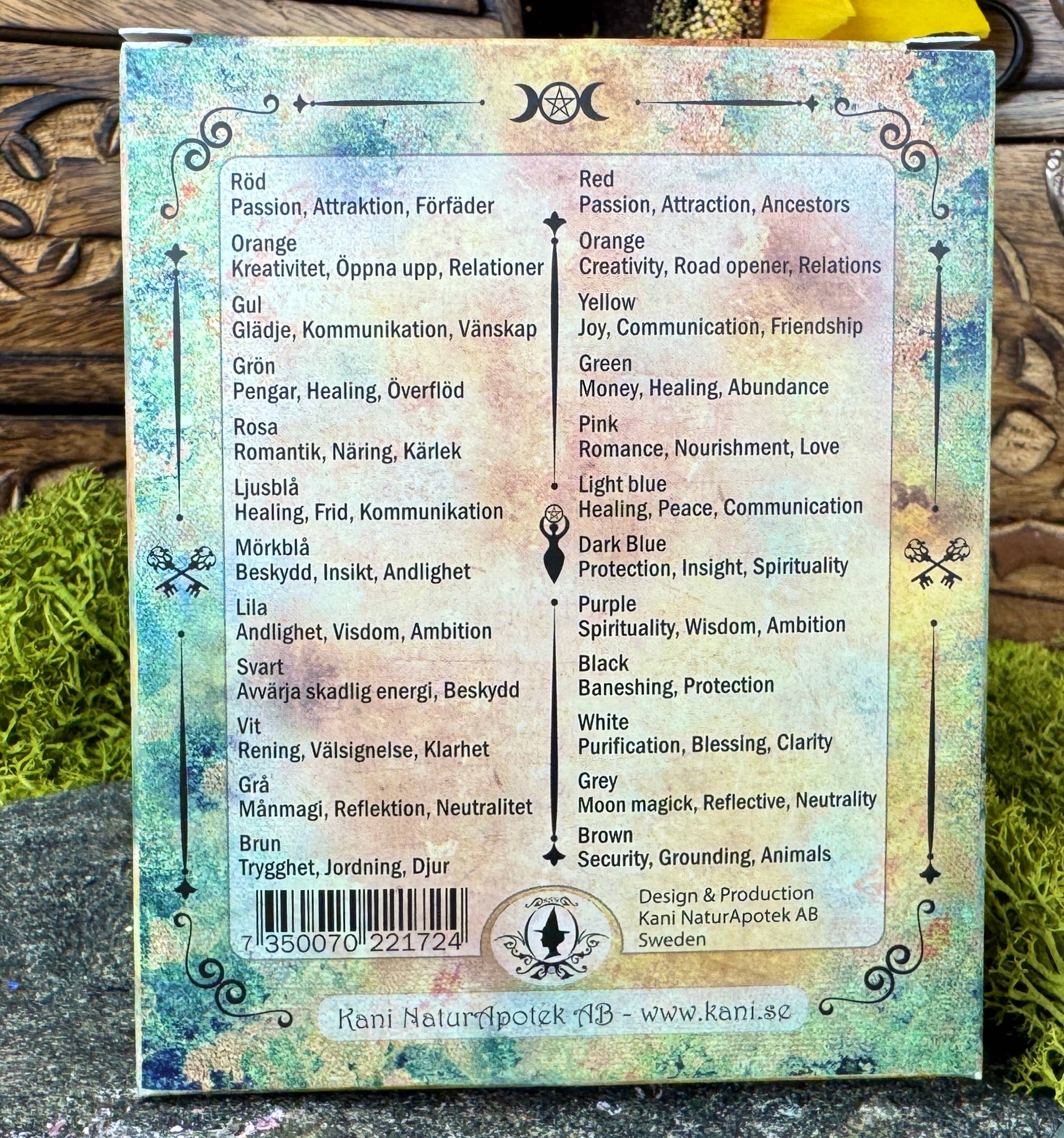 Spell Candles - Lilla - Wisdom & Ambition - Fra Kani Natur Apotek i Sverige