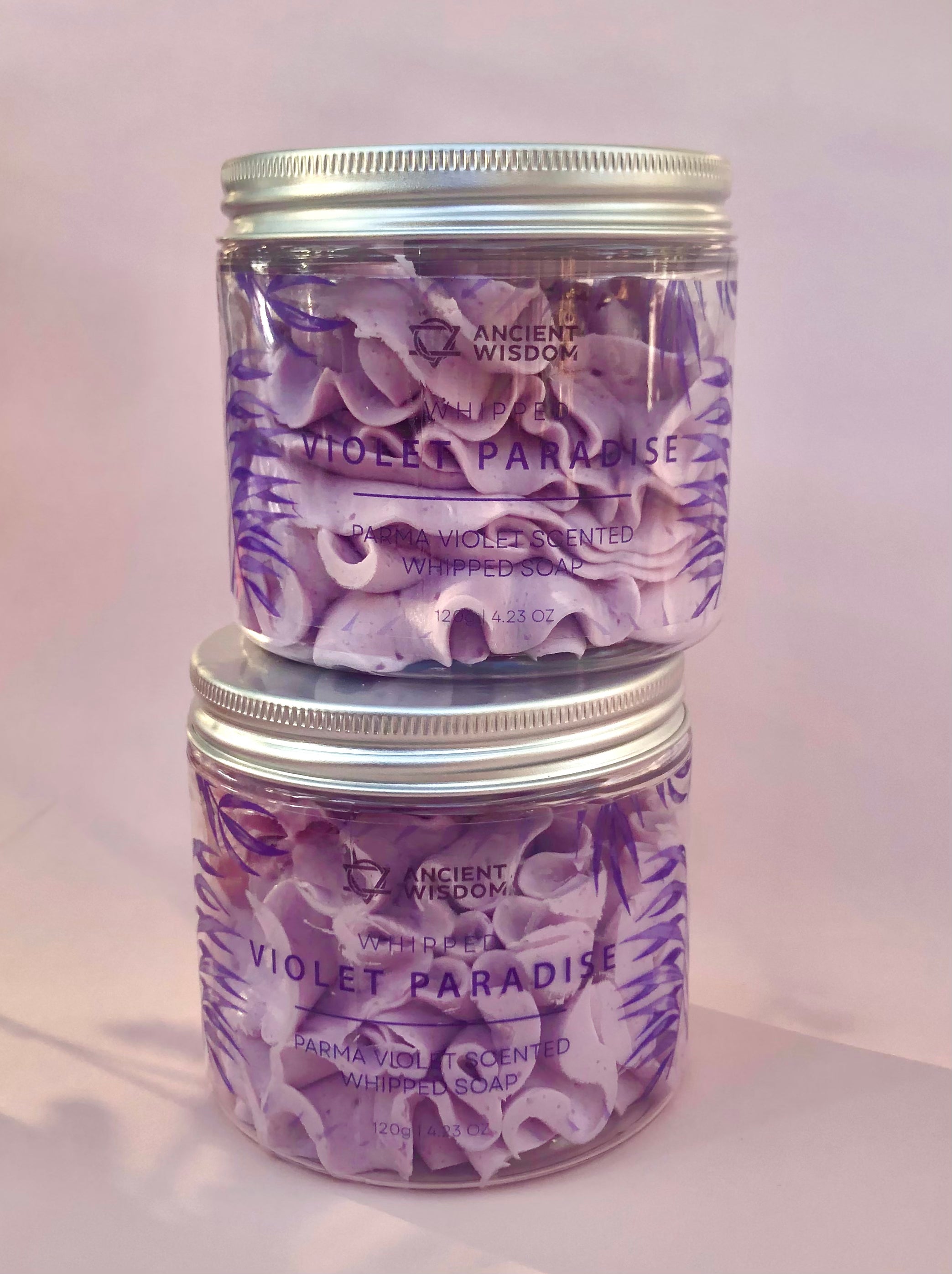 Månesøster Krystaller Badesæber, -olier og -salt Violet Paradise Whipped Cream Soap 120 gram