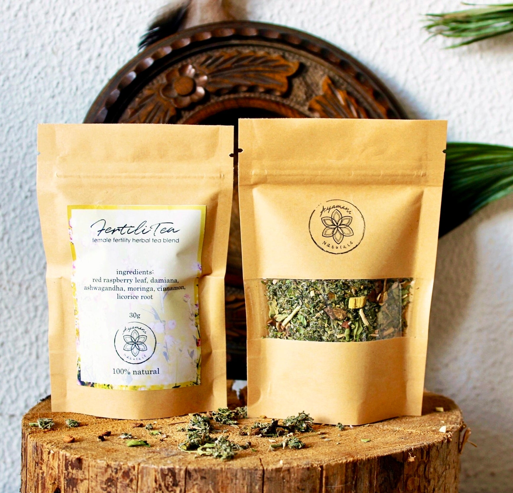Månesøster Krystaller Horsens - FERTILITEA ☽ Fertilitets Te Fra Ayamani Naturals ☽ 100 gram / MÅNESØSTER.DK / MAANESOESTER.DK