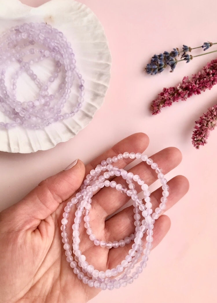 Månesøster Krystaller Lavendel Ametyst ☾ Armbånd