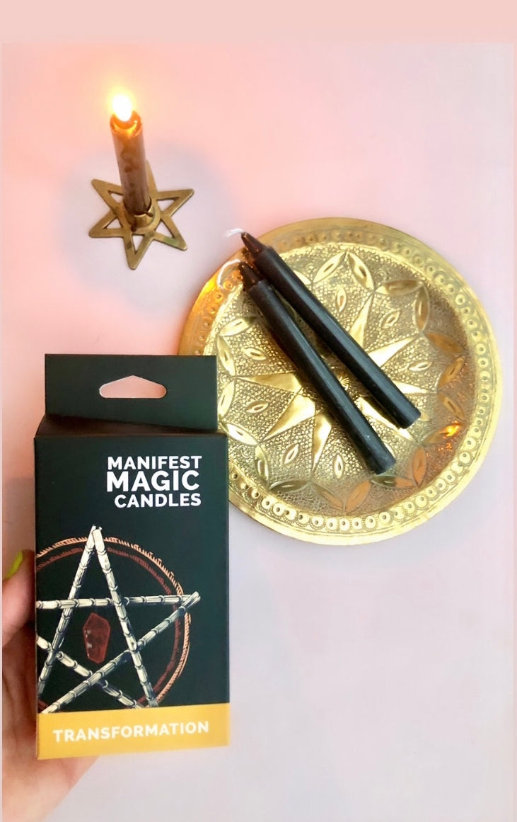 Månesøster Krystaller Manifest Magic Candle Stearinlys
