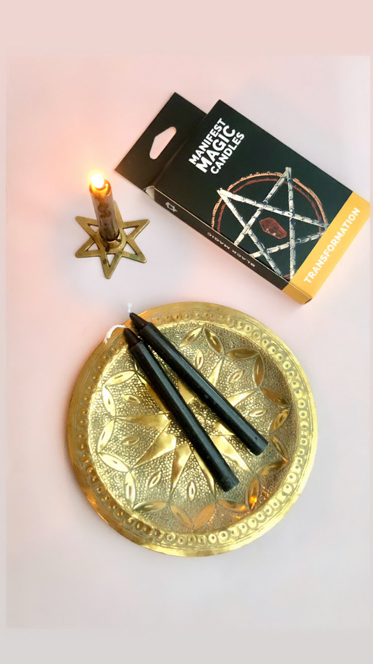 Månesøster Krystaller Manifest Magic Candle Stearinlys