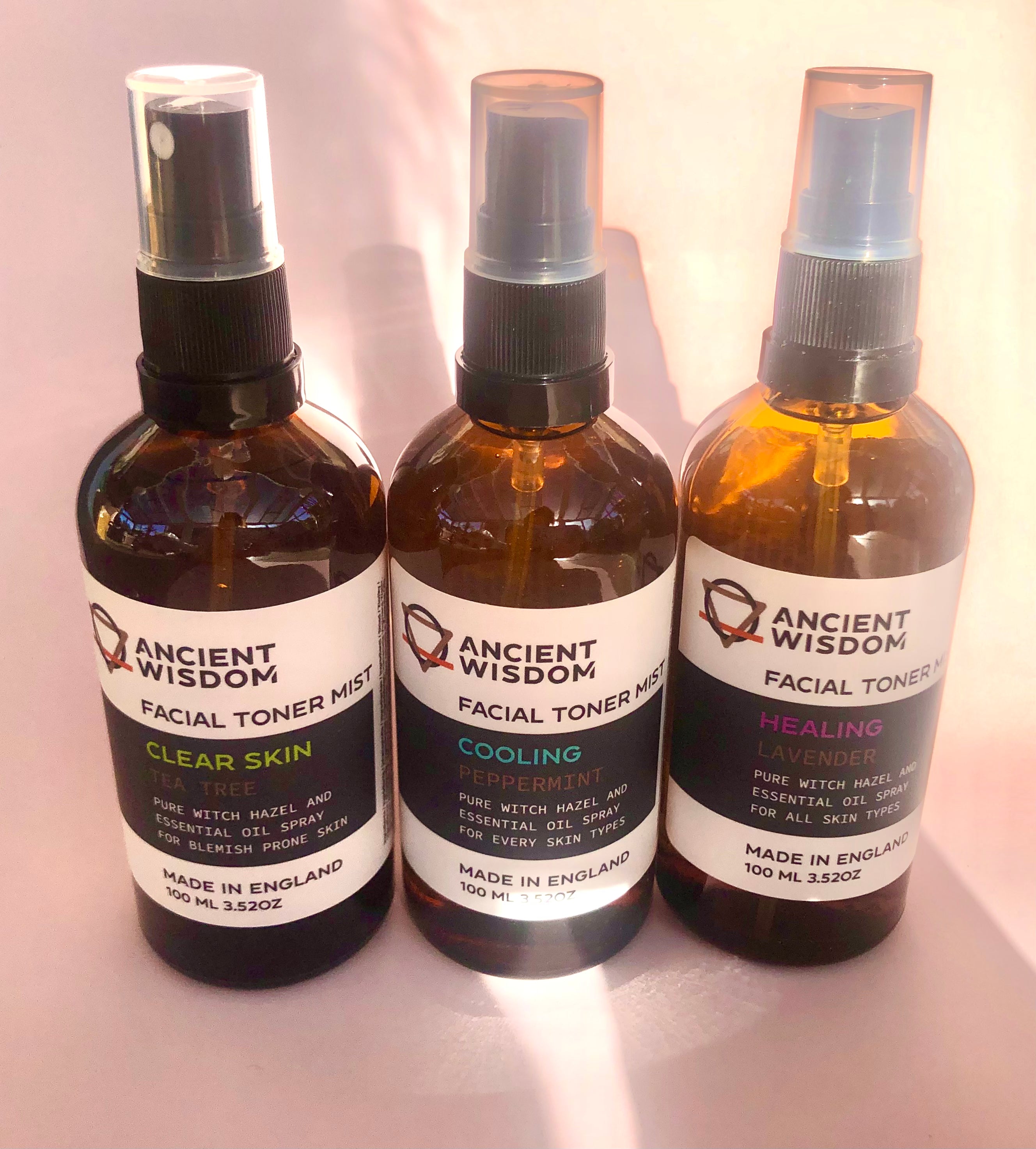 Facial Toner Mist ☽ Clear Skin Tea Tree ☽ fra Ancient Wisdom ☽ 100 ml