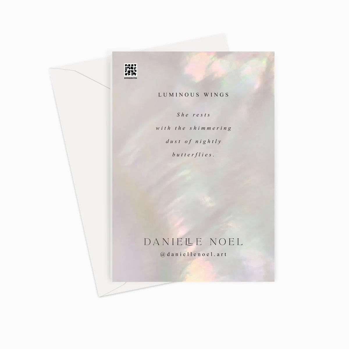 Luminous Wings Greeting Card by Danielle Noel ( A5 lykønsknings kort )