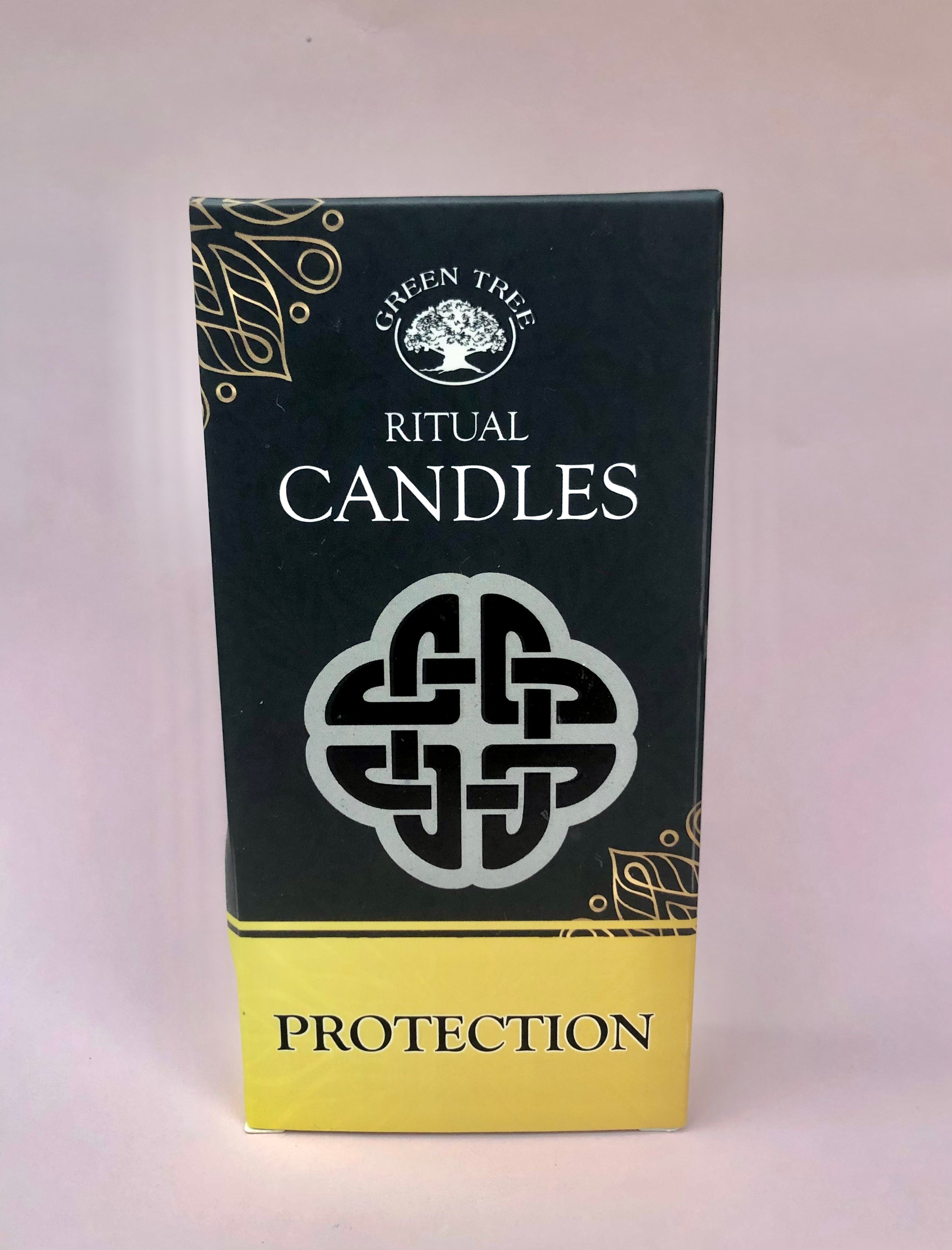 Månesøster Krystaller Ritual Protection CANDLES Stearinlys Stearin Lys Ceremoni