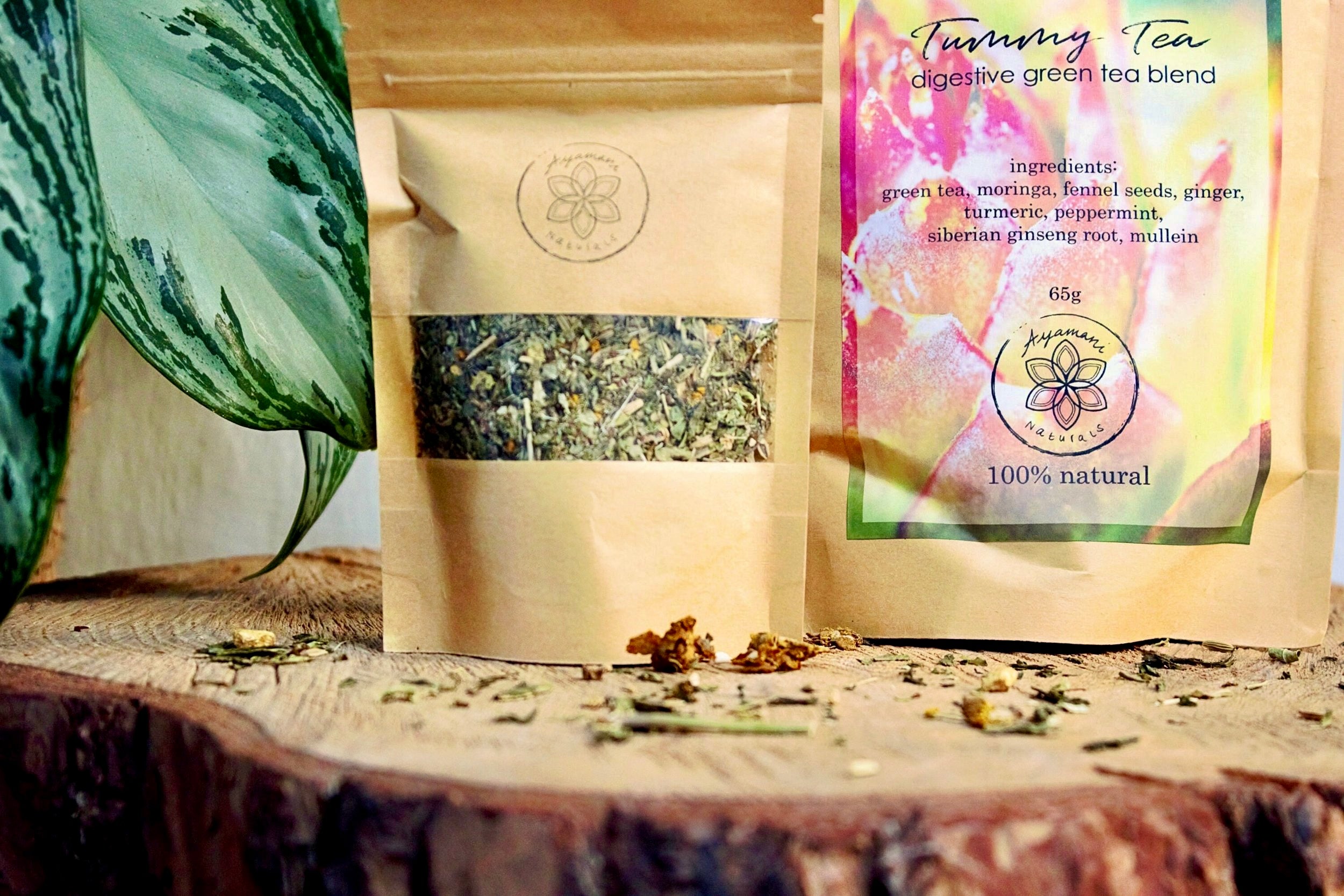 TUMMY TEA | DIGESTIVE HERBAL BLEND ☽ Fordøjelses urtete Fra Ayamani Naturals ☽ 100, 65 eller 30 gram