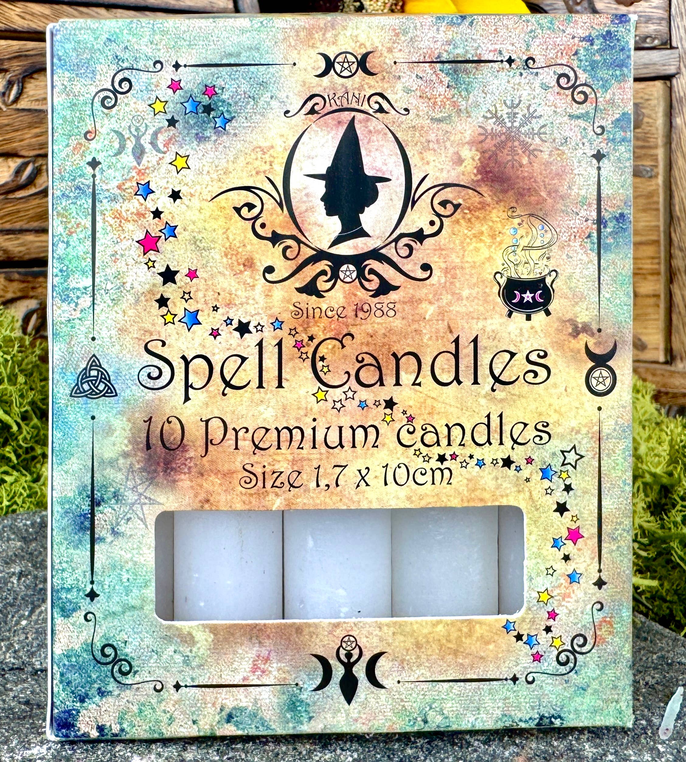 Spell Candles - Hvide - Cleansing & Blessing - Fra Kani Natur Apotek i Sverige