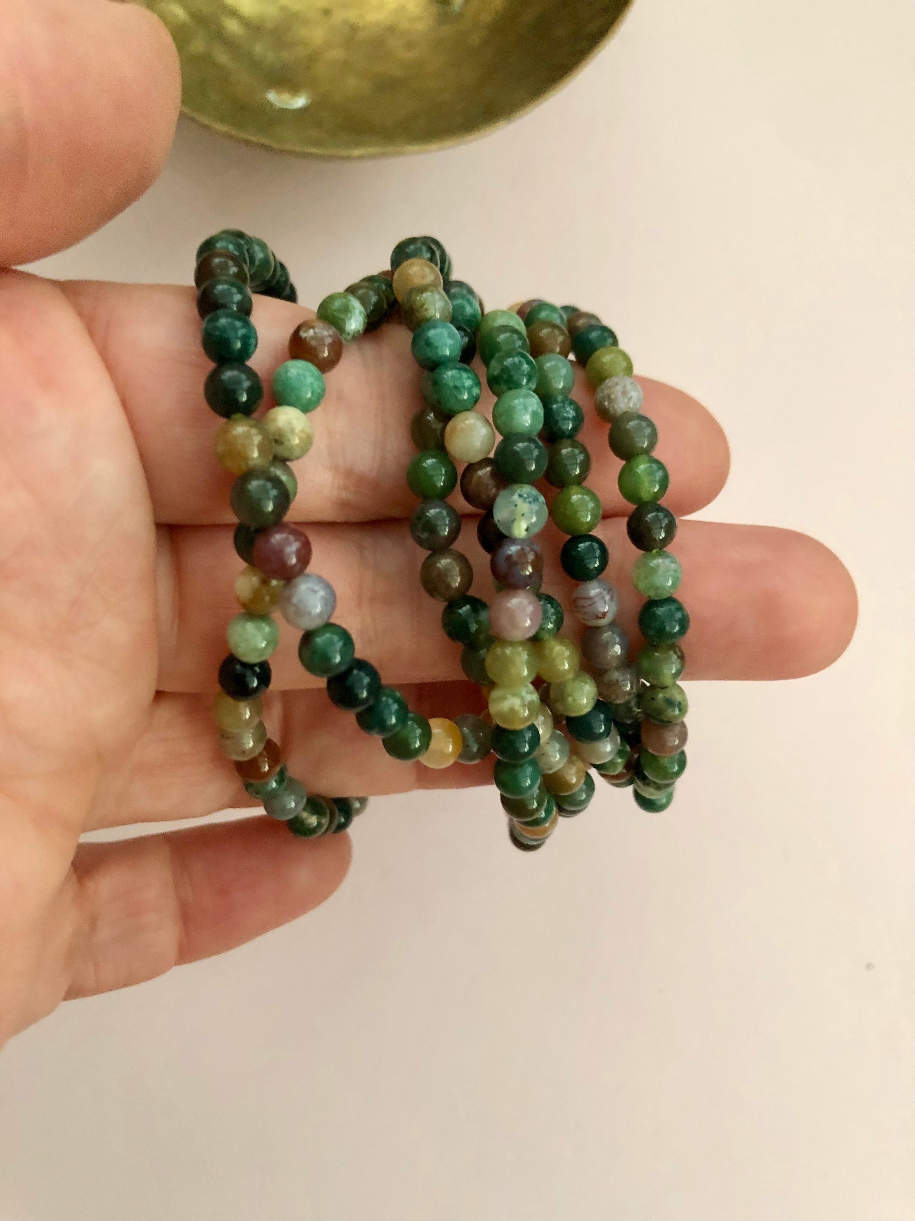 Månesøster Krystaller Ocean Jaspis Armbånd