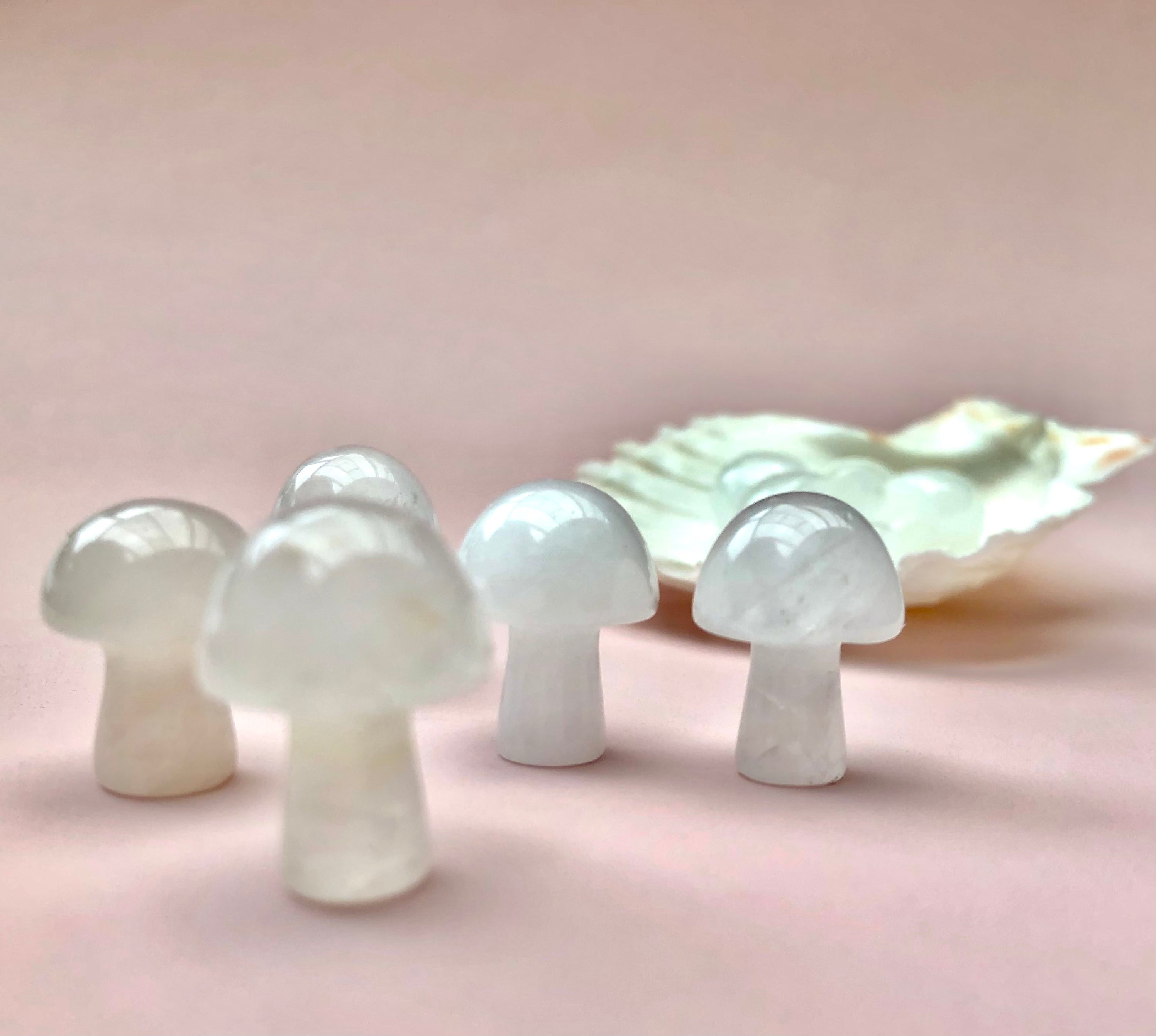 Månesøster Krystaller Horsens - Hvid Kvarts Svamp ☾ 2 cm. /MÅNESØSTER.DK / MAANESOESTER.DK