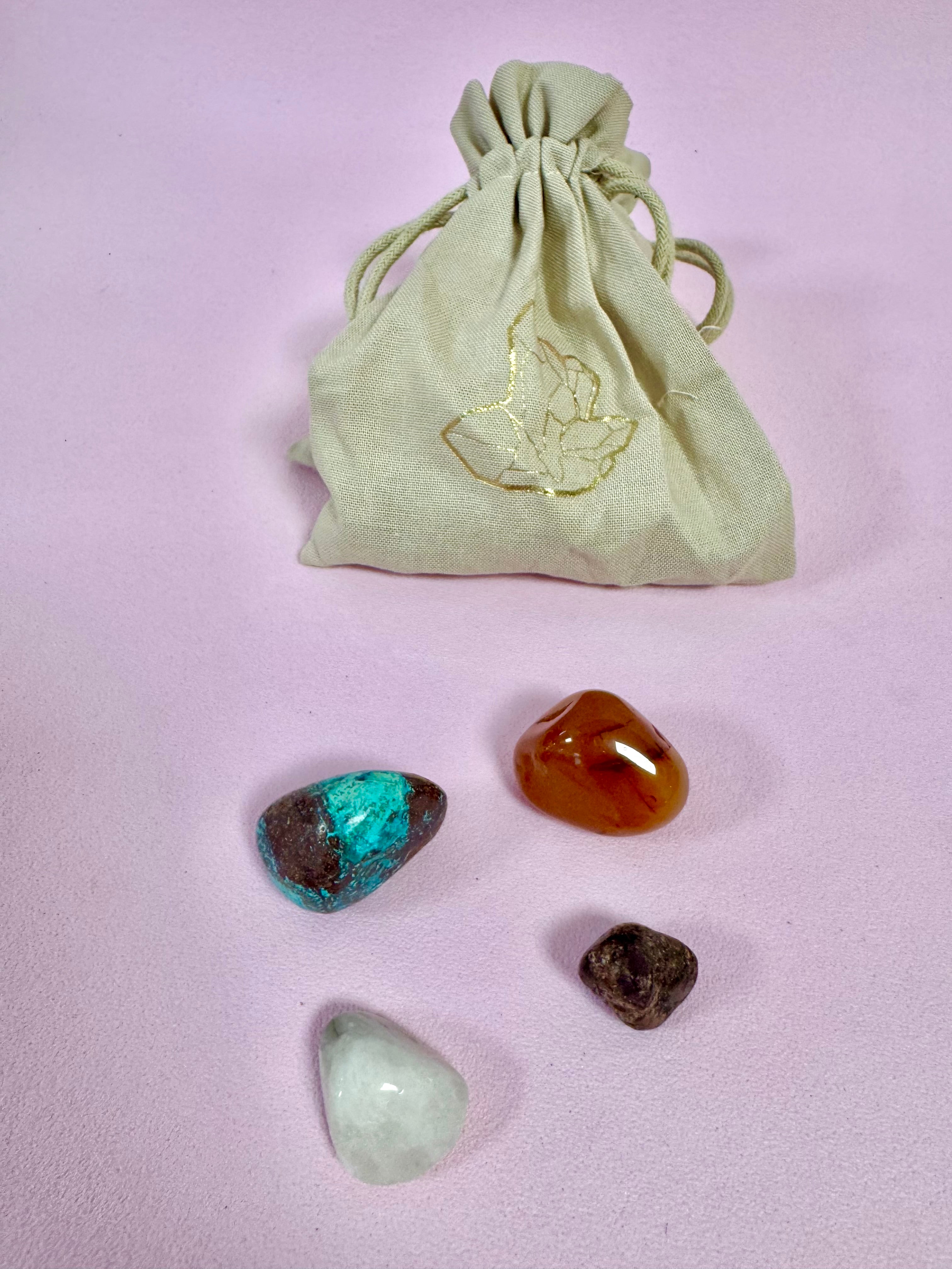 Månesøster Krystaller - Krystal Kit - Til At Fremme Fertilitet / MAANESOESTER.DK / MÅNESØSETER.DK