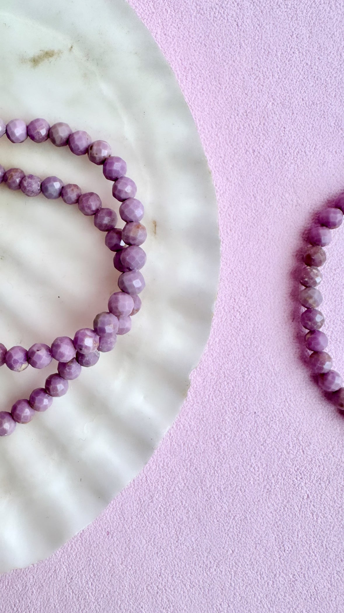 Månesøster Krystaller Facetteret Phosphosiderit ☾ Armbånd 2mm og 4mm ☾ Spirituel vækkelse, sindsro, sandhed & glæde ☾