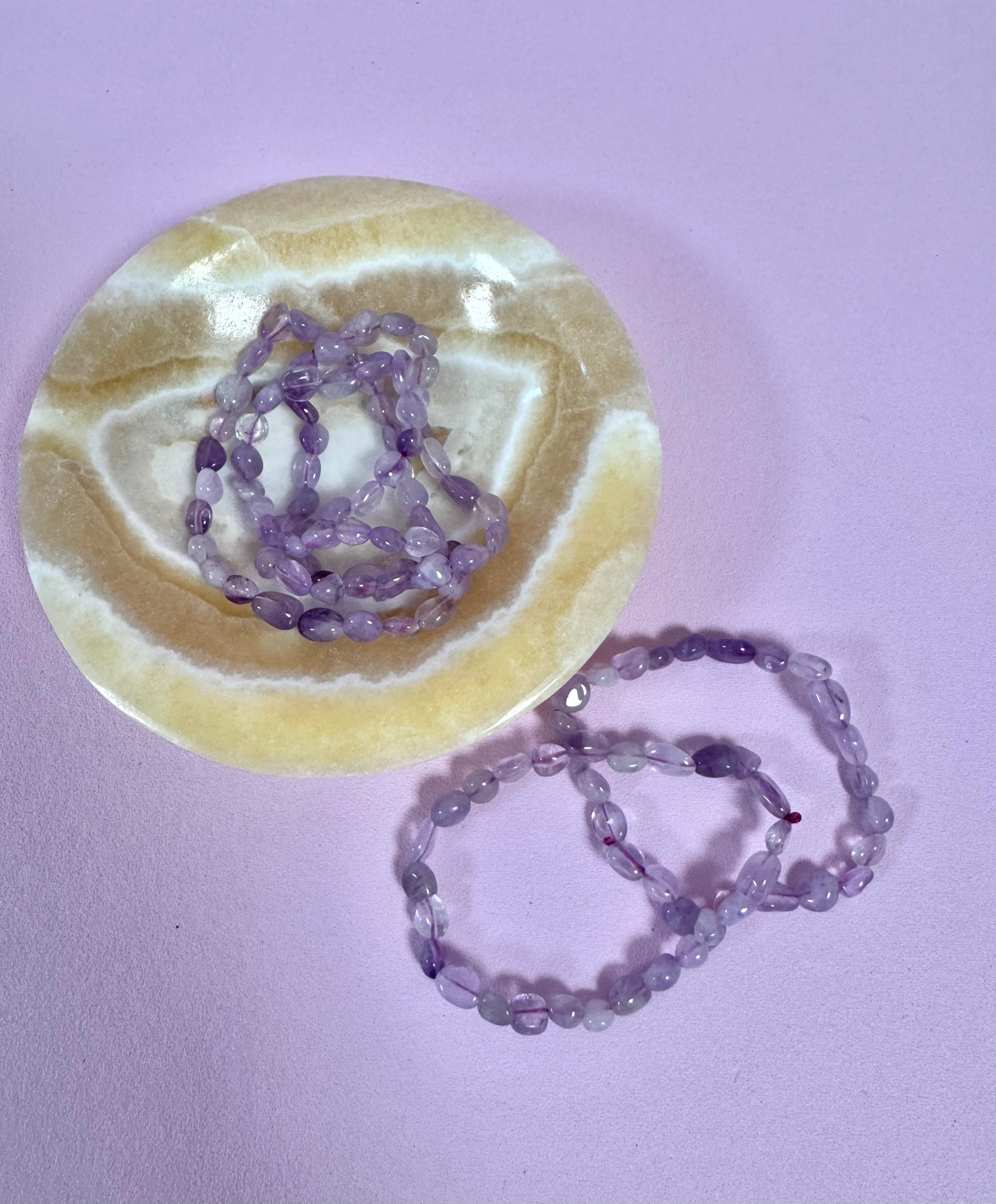 Lavendel Ametyst Armbånd ☾ RO, HEALING & SELVKÆRLIGHED ☾
