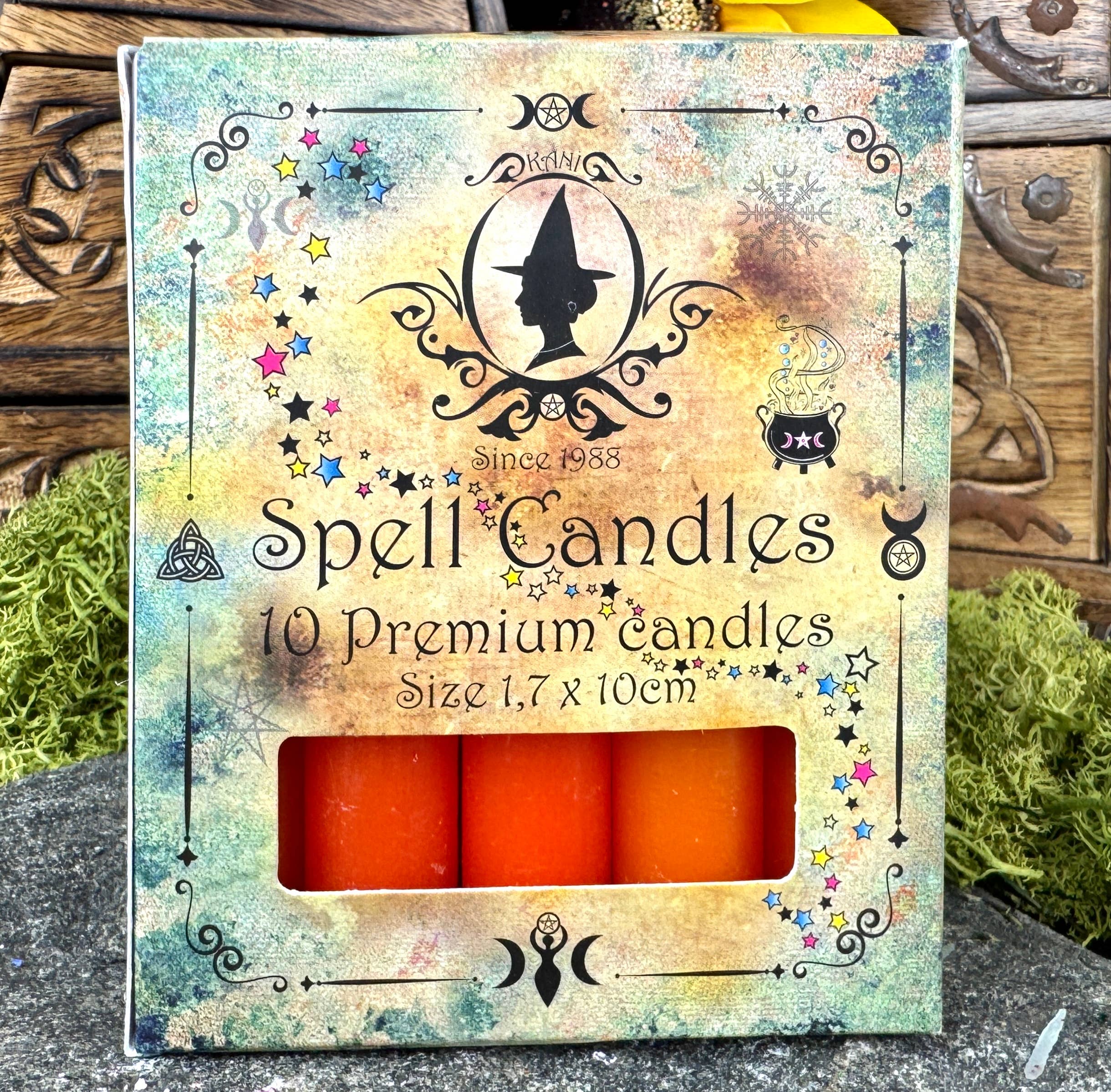 Spell Candles - Orange - Creativity & Relationships - Fra Kani Natur Apotek i Sverige