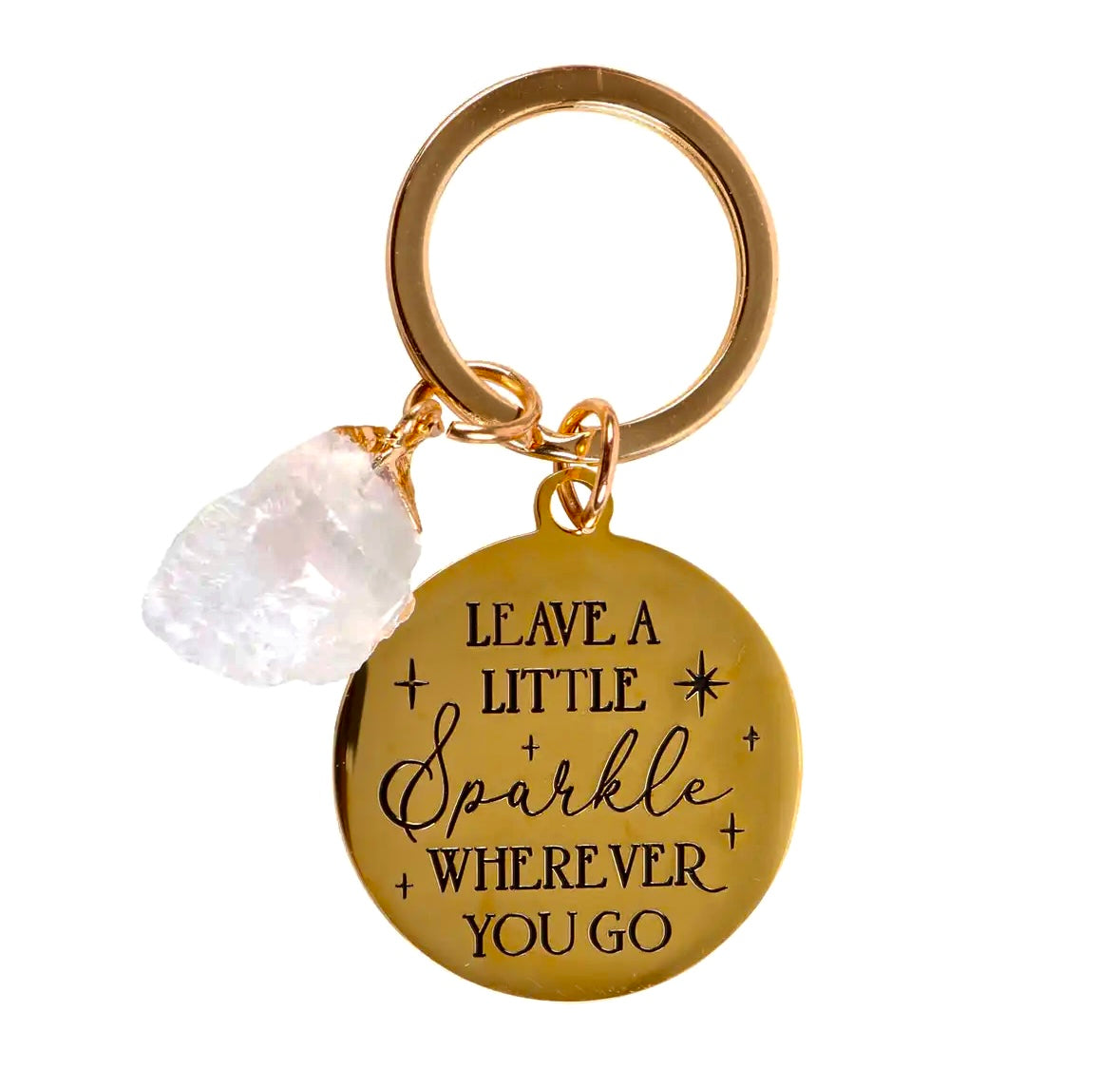 Månesøster Krystaller Bjergkrystal Nøglering ☾ leave a little sparkle wherever you go ☾