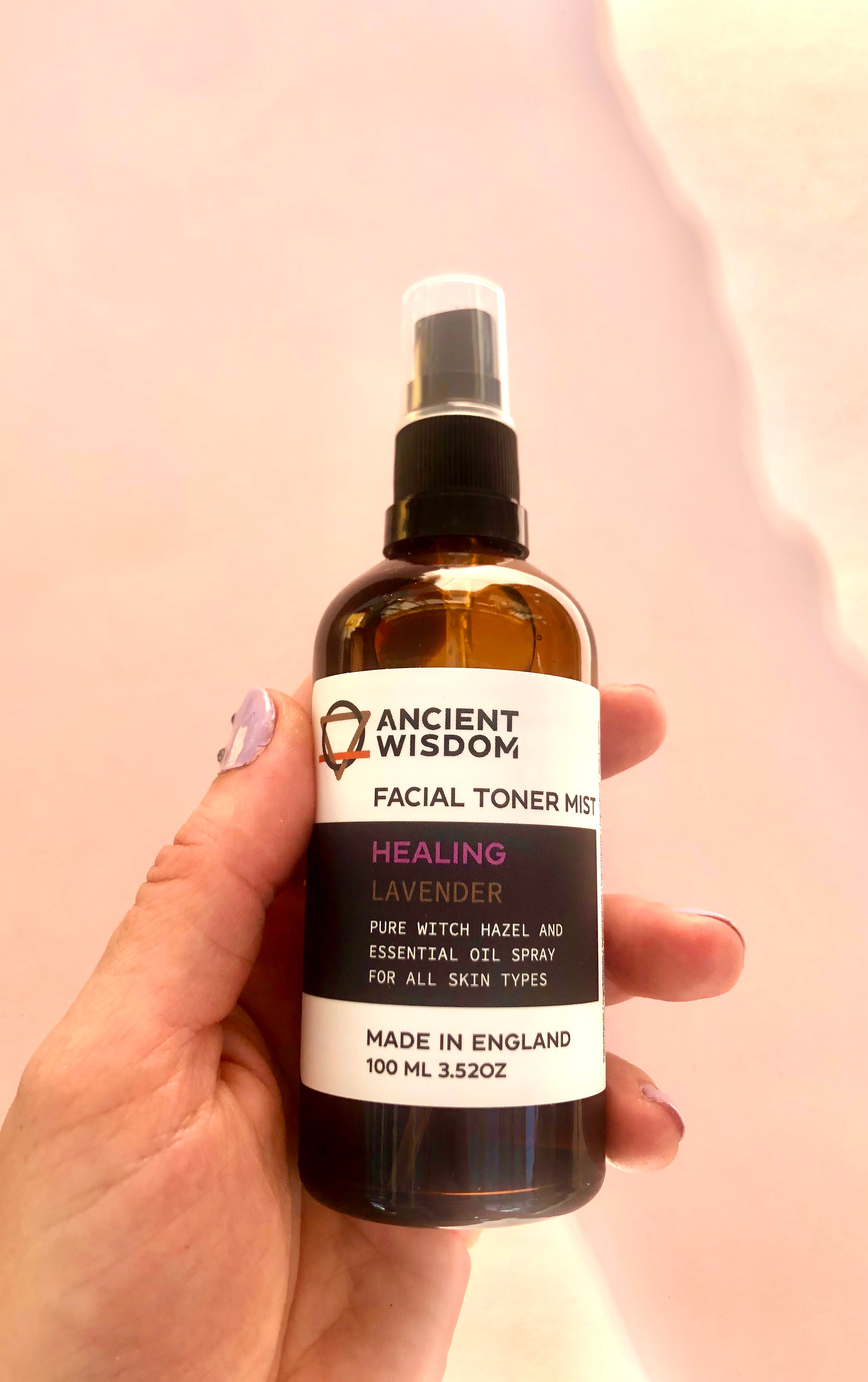 Facial Toner Mist ☽ Healing Lavender ☽ fra Ancient Wisdom ☽ 100 ml