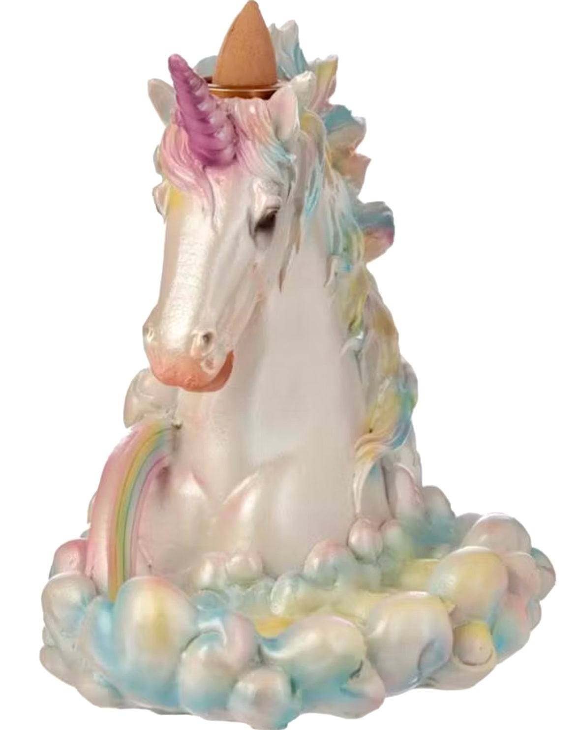 Unicorn Rainbow Backflow Røgelsesbrænder