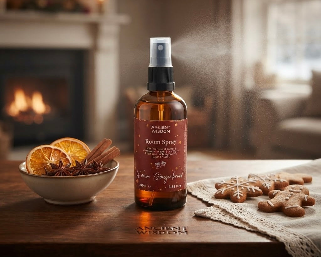 Warm Gingerbread – Room Spray fra Ancient Wisdom