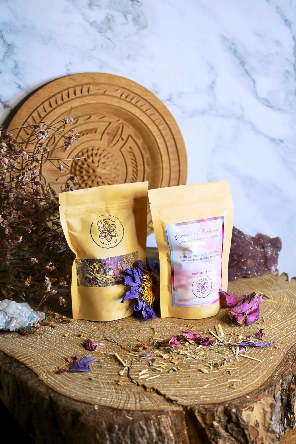 CROWN CHAKRA TEA ☽ krone chakra te Fra Ayamani Naturals ☽ 100 gram