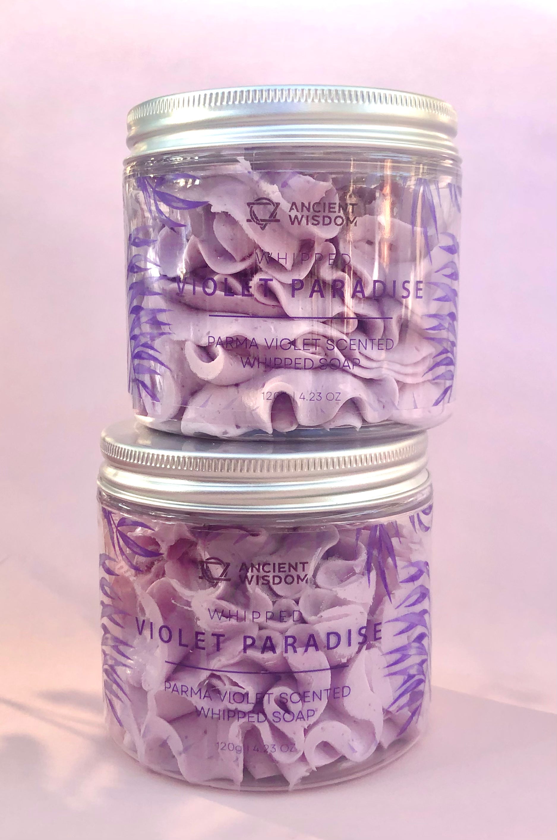 Månesøster Krystaller Badesæber, -olier og -salt Violet Paradise Whipped Cream Soap 120 gram