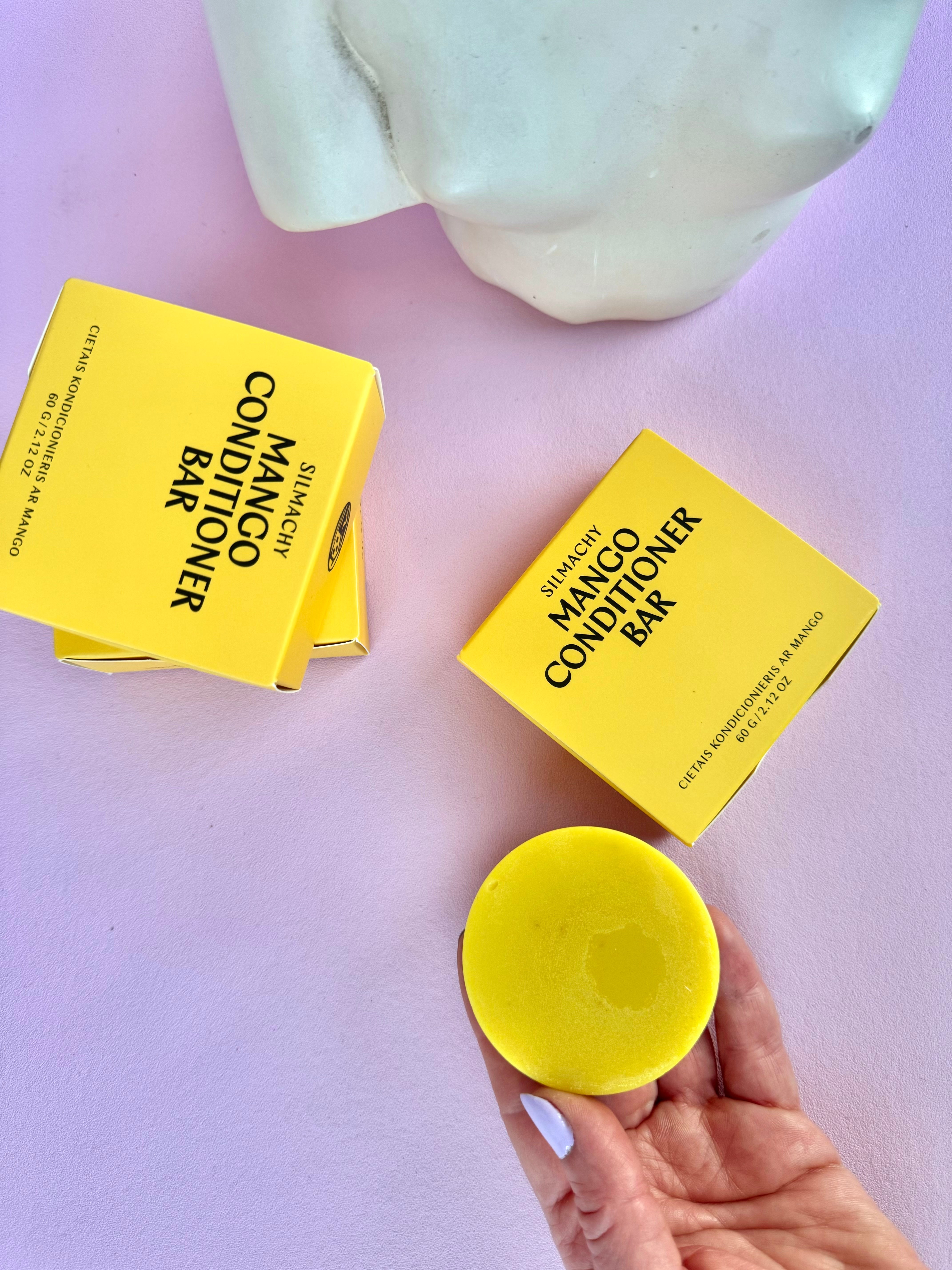 Månesøster Krystaller Nærende Mango Balsam Bar med mango ekstrakt Fra SILMACHY - Skæg Shampoo / Pleje