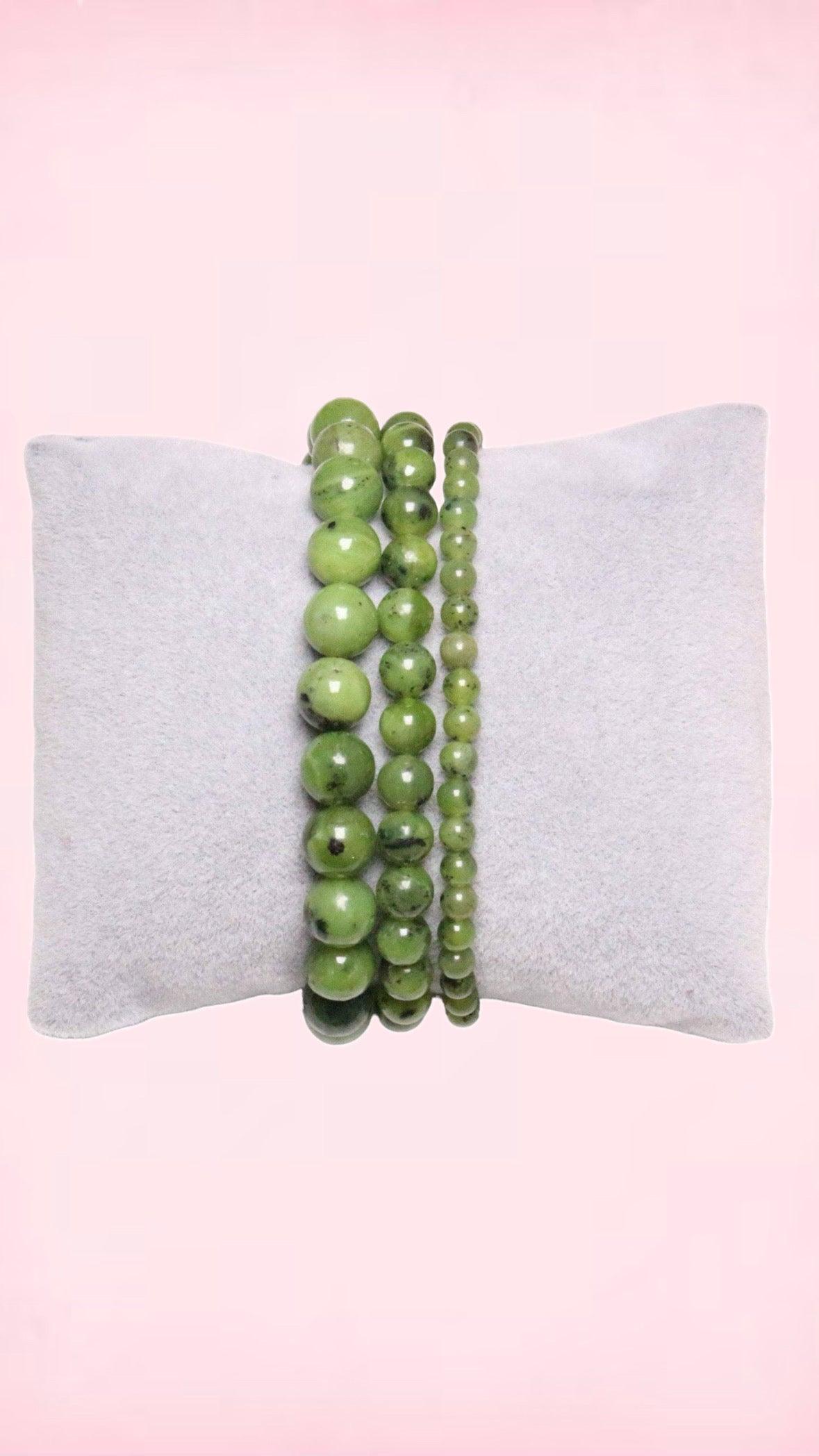 Nefrit Jade Armbånd A+: 4 mm.