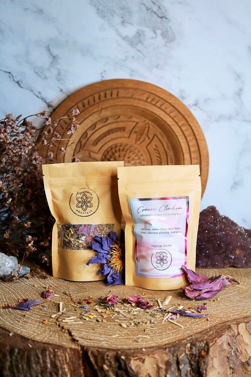 CROWN CHAKRA TEA ☽ krone chakra te Fra Ayamani Naturals ☽ 100 gram