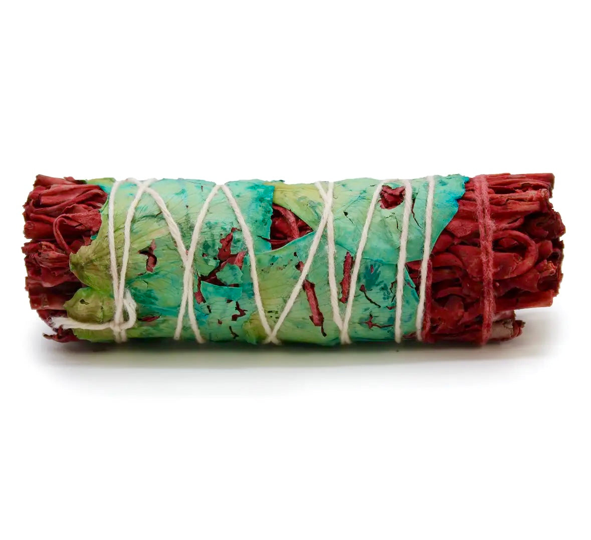 Dragon’s Blood Smudge ☾ Guddommelig Udrensning - Med Salvie & Rosenblade - (10 cm.)