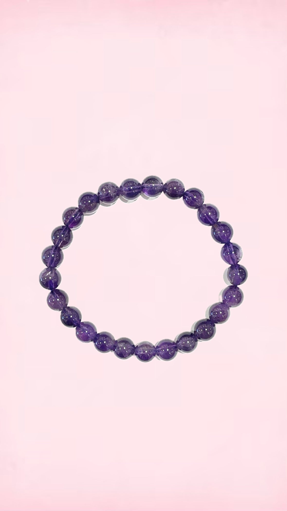 ametyst A+ børnearmbånd: 6 mm