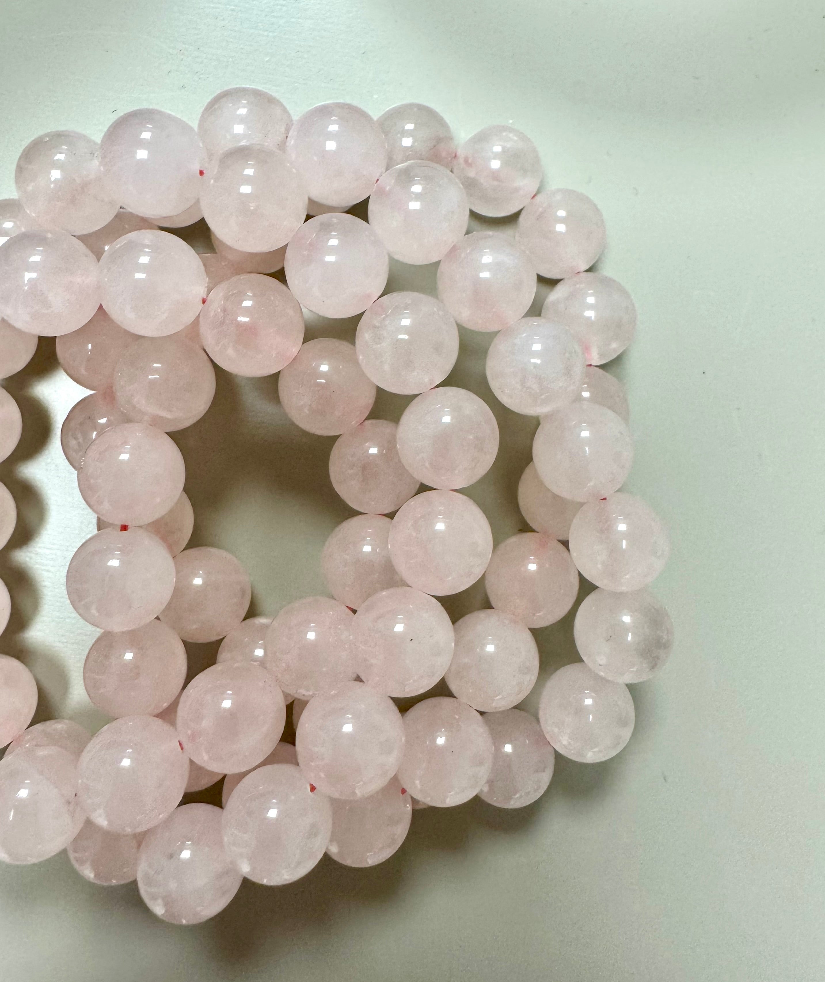 Rosenkvartsarmbånd 10mm