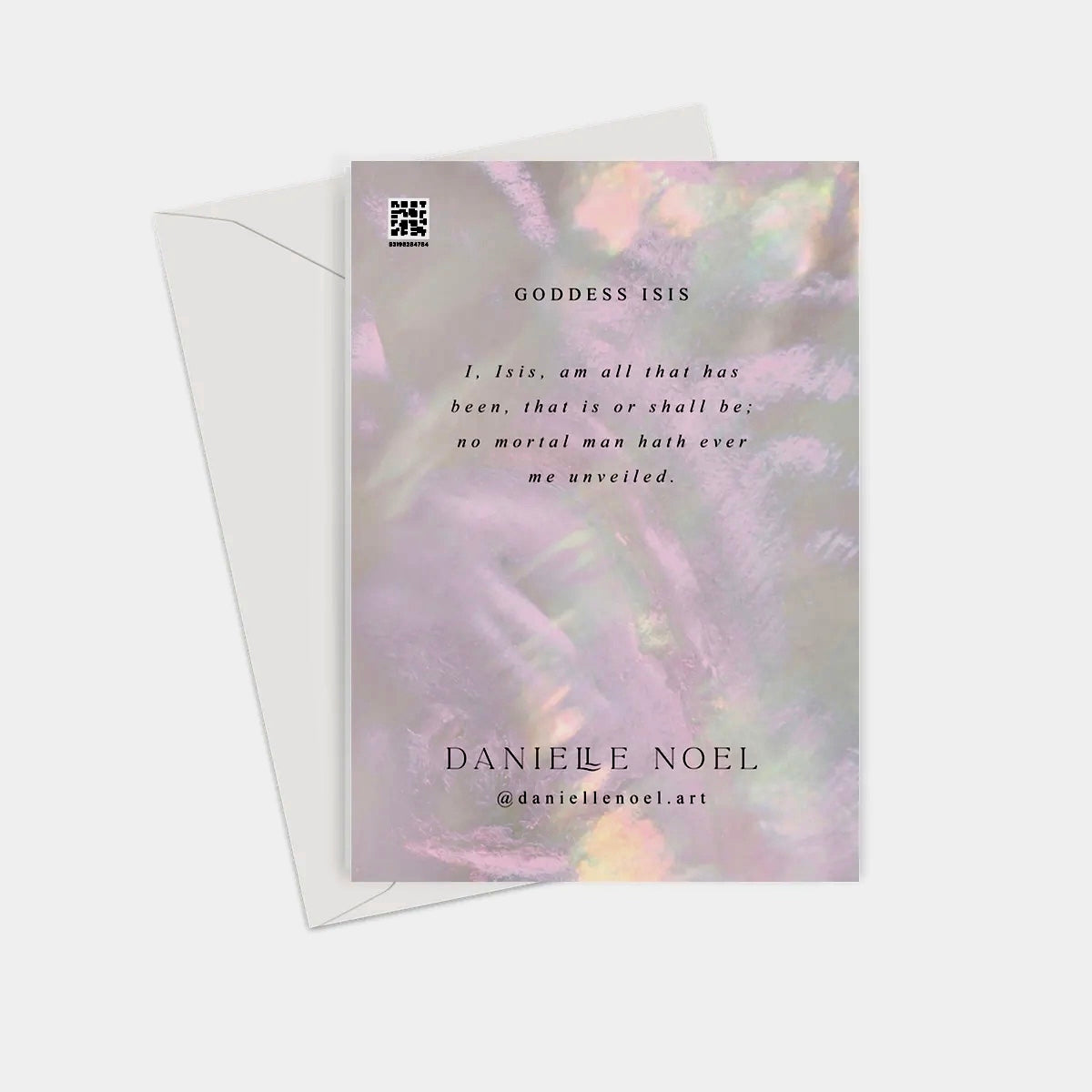 Goddess Isis Greeting Card by Danielle Noel ( A5 lykønsknings kort )