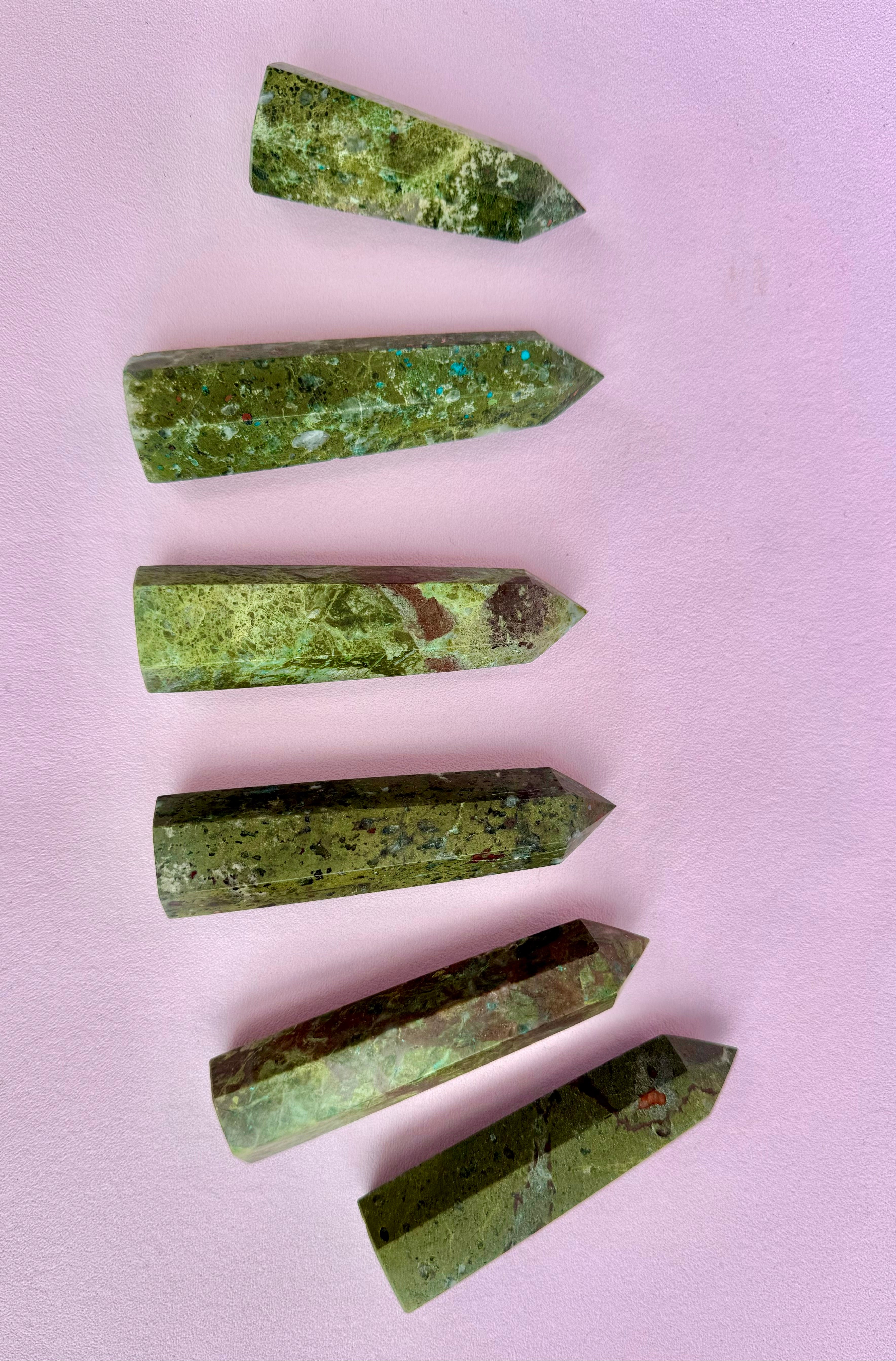 Månesøster Krystaller - Shattuckit Chrysocolla Tårn