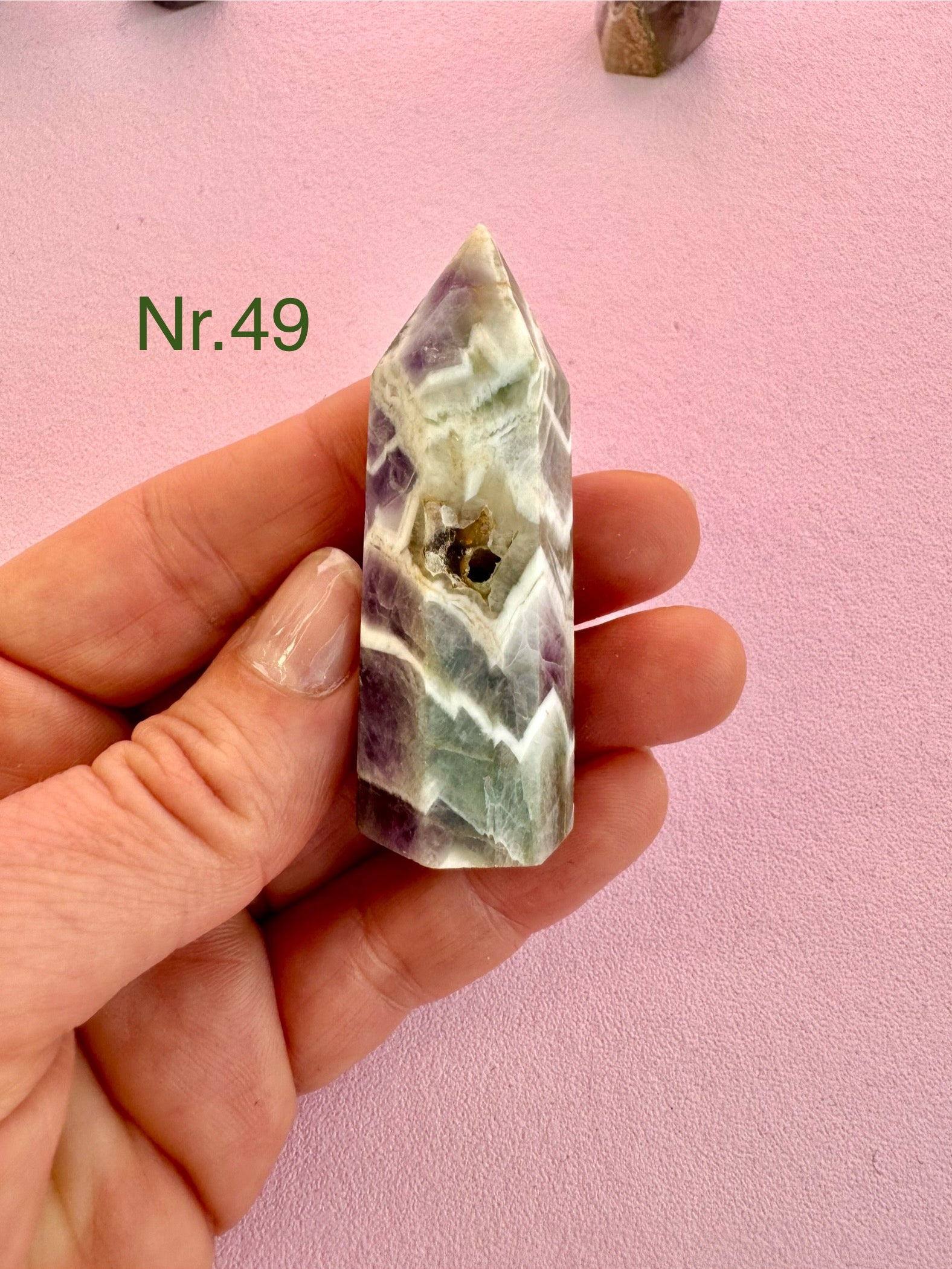 Drømme Ametyst Tårn ☾ RO, HEALING & SELVKÆRLIGHED ☾ Nr. 46-50