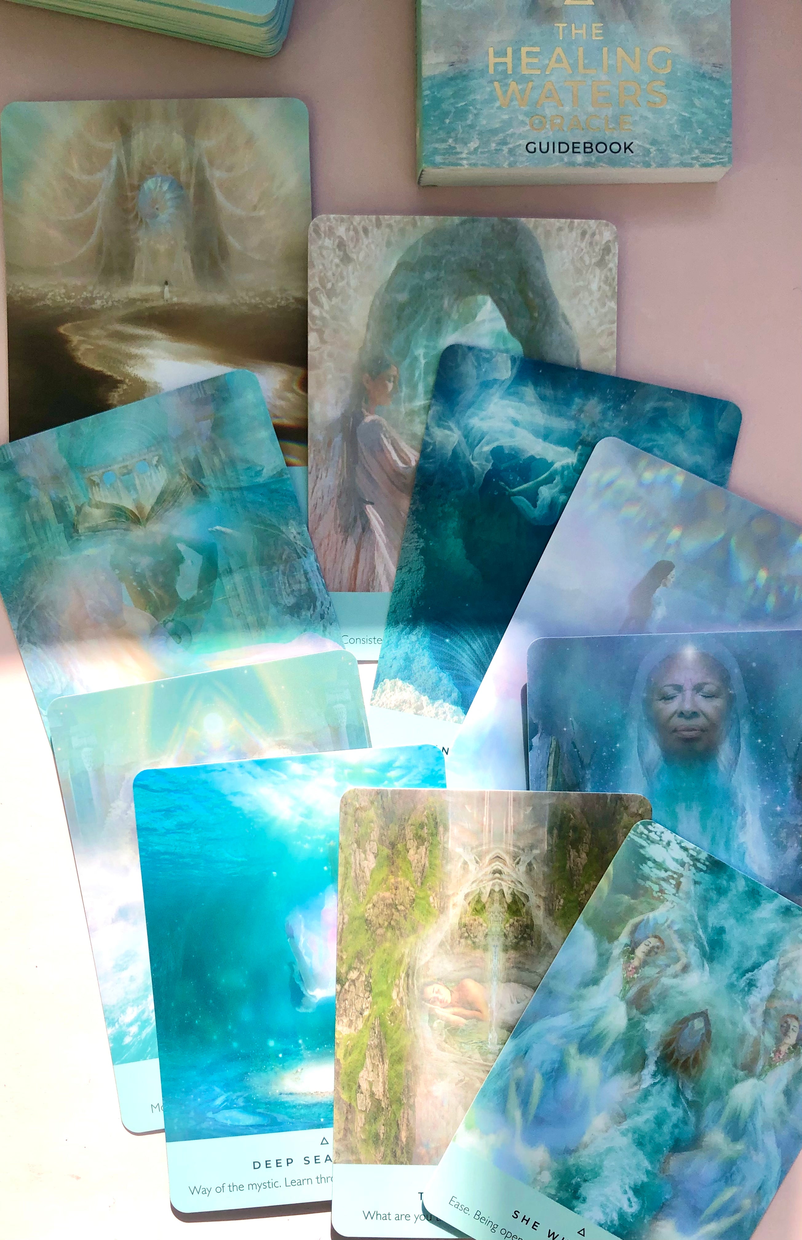 Månesøster Krystaller The Healing Waters Oracle - Rebecca Campbell Engelsk orakelkort sæt + Guidebog