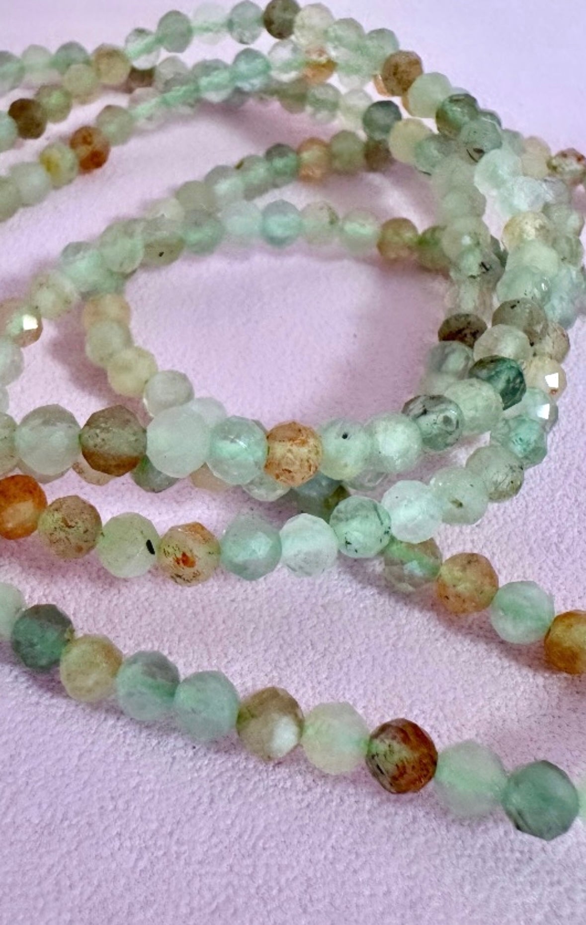 Månesøster Krystaller - Facetteret Arusha Solsten Armbånd “LOVE, PEACE & HARMONY” - MÅNESØSTER.DK