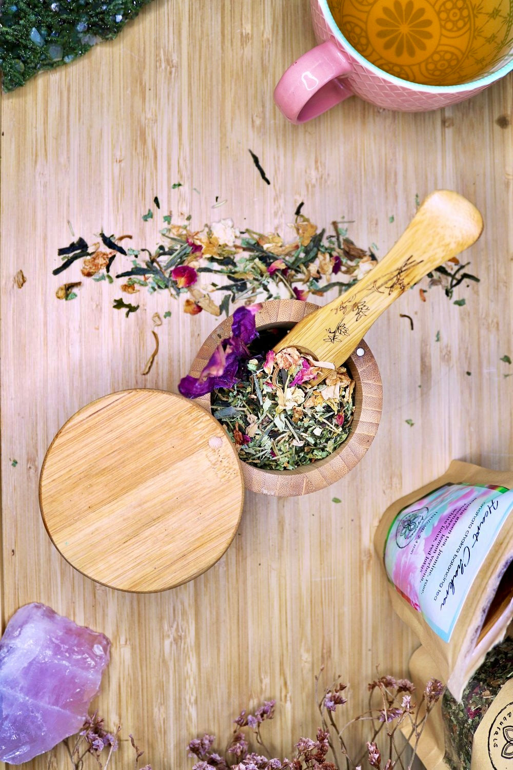 HEART CHAKRA TEA ☽ Hjerte Chakra Te Fra Ayamani Naturals ☽ 85 gram